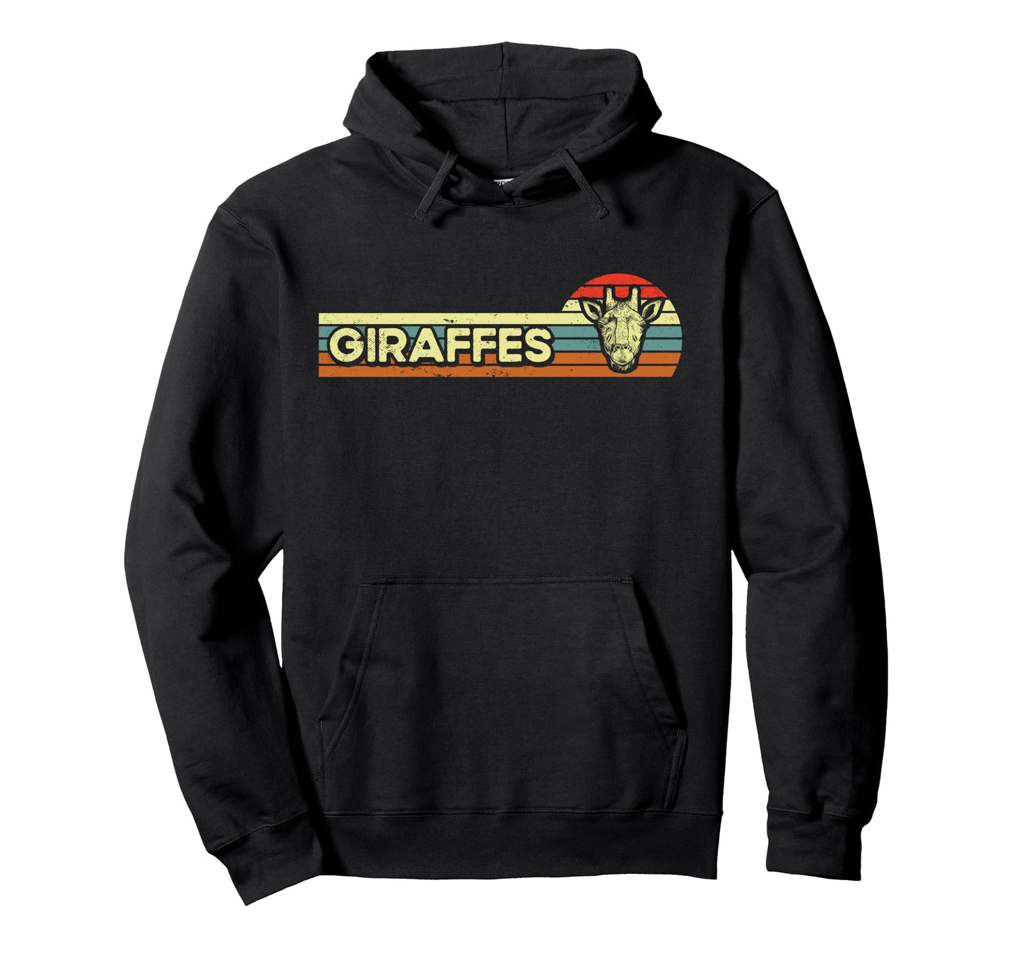 Giraffes Stripes Hoodie - Novelty Apparel Unisex - T-Shirt, Sweatshirt, Hoodie