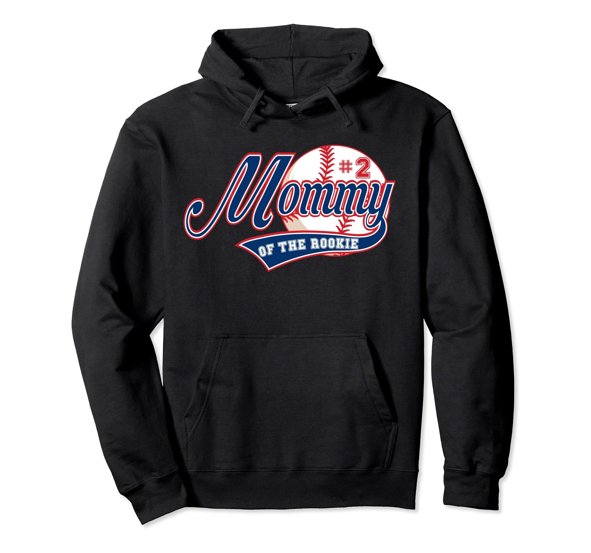 Mommy Rookie 2Nd Birthday Baseball Hoodie - Streetwear Style Men Women - T-Shirt, Sweatshirt, Hoodie