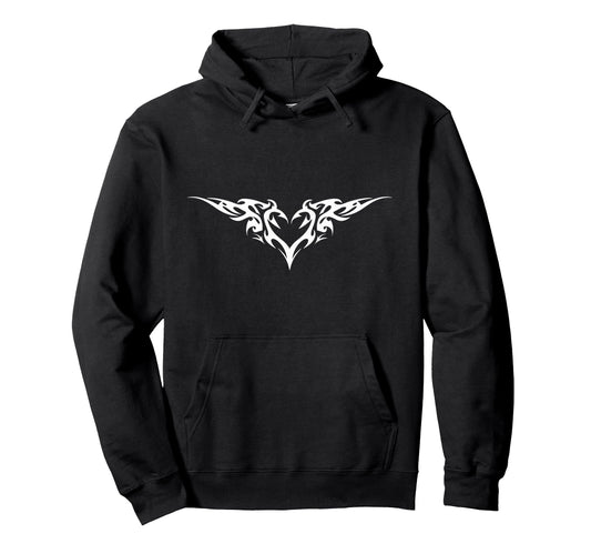Alt Aesthetic Heart Tribal Heart Love Hoodie - Aesthetic Graphic Men Women - T-Shirt, Sweatshirt, Hoodie