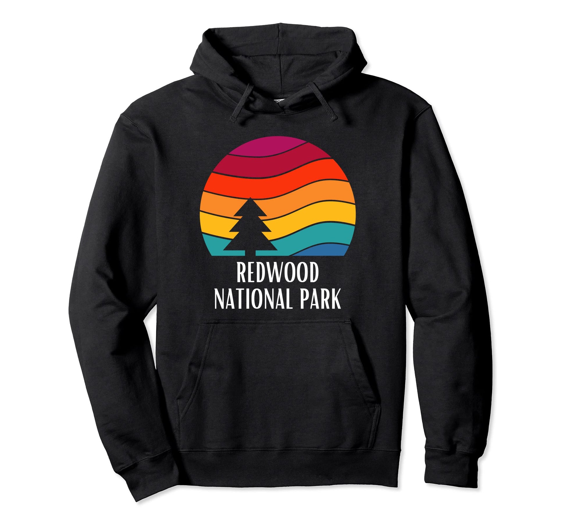 Redwood National Park National Park Sunset Hoodie - Custom Art Print Unisex - T-Shirt, Sweatshirt, Hoodie