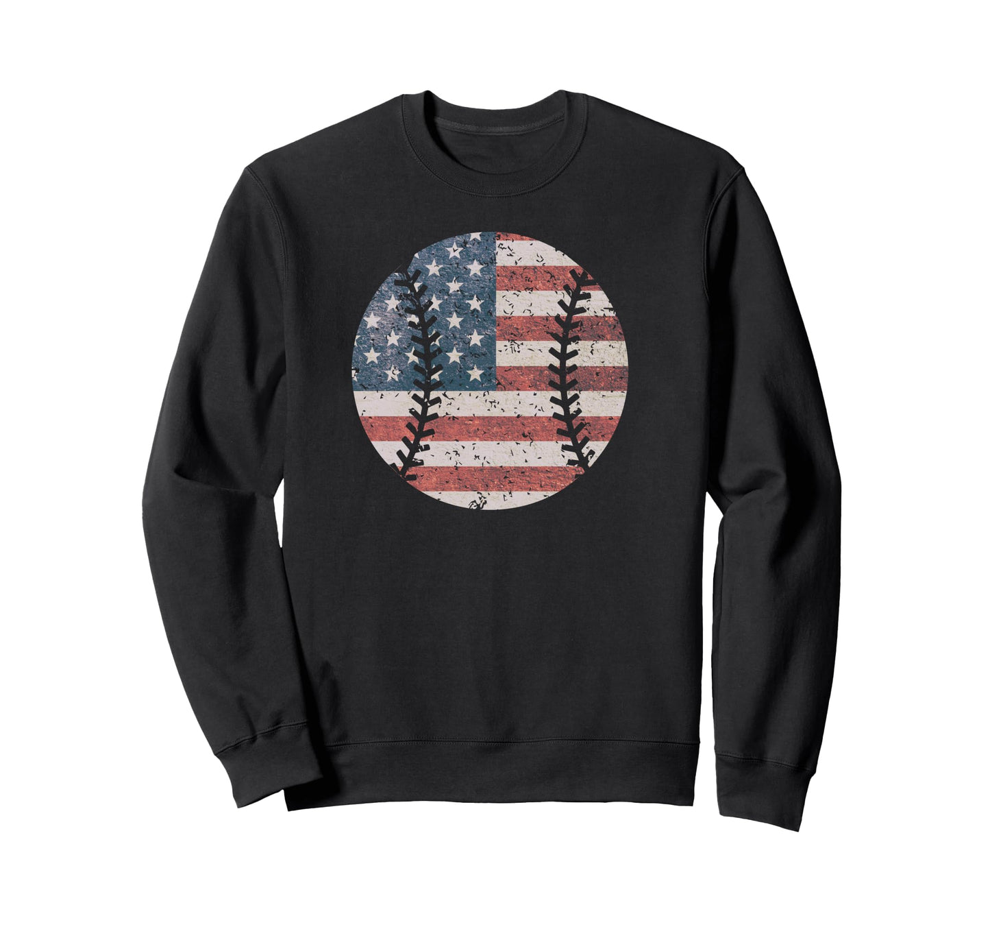 Usa Flag American Flag Baseball Sweatshirt - Minimalist Print Unisex - T-Shirt, Sweatshirt, Hoodie