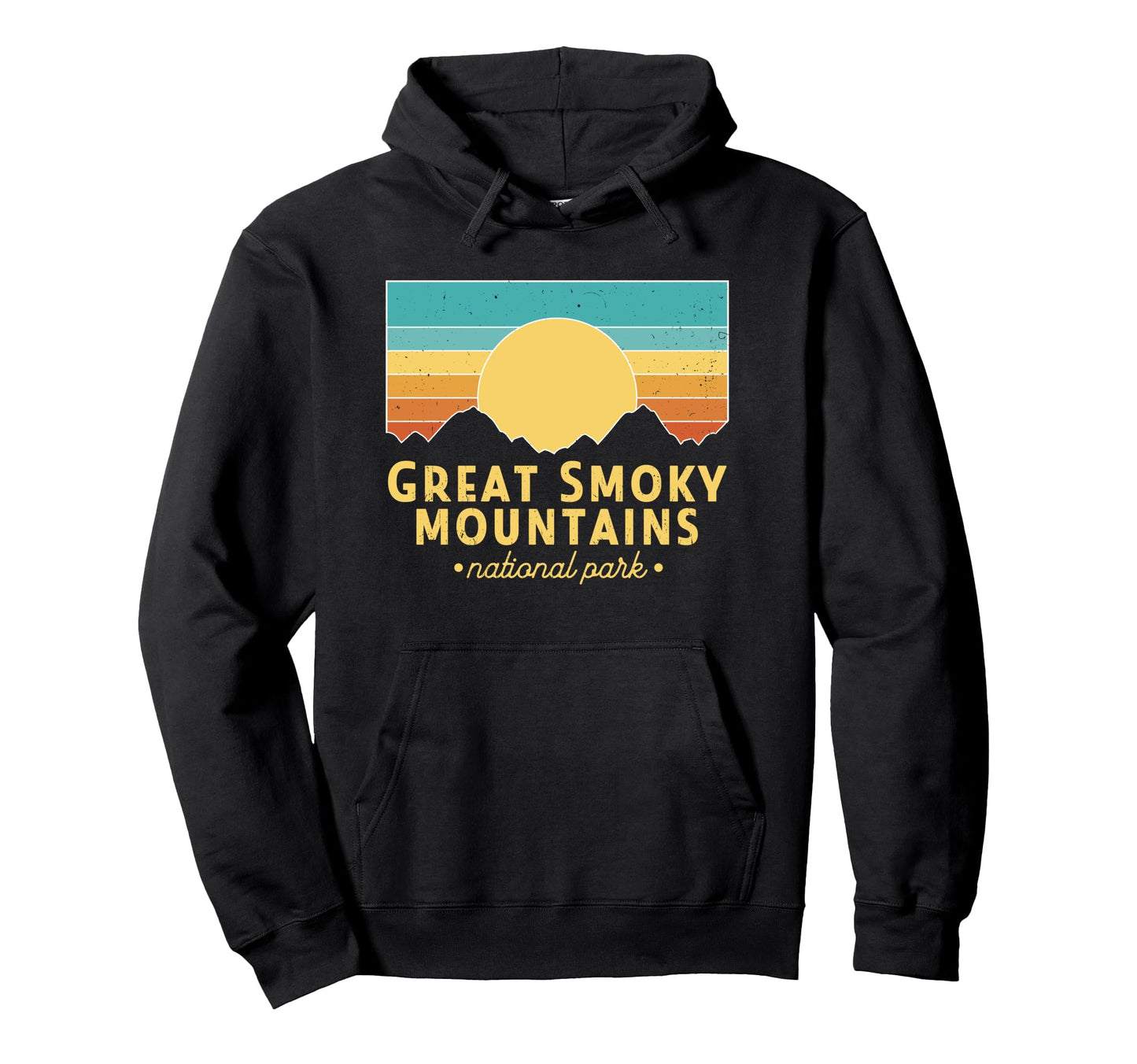 Great Smoky Mountains National Park Sunset Hoodie - Novelty Apparel Unisex - T-Shirt, Sweatshirt, Hoodie