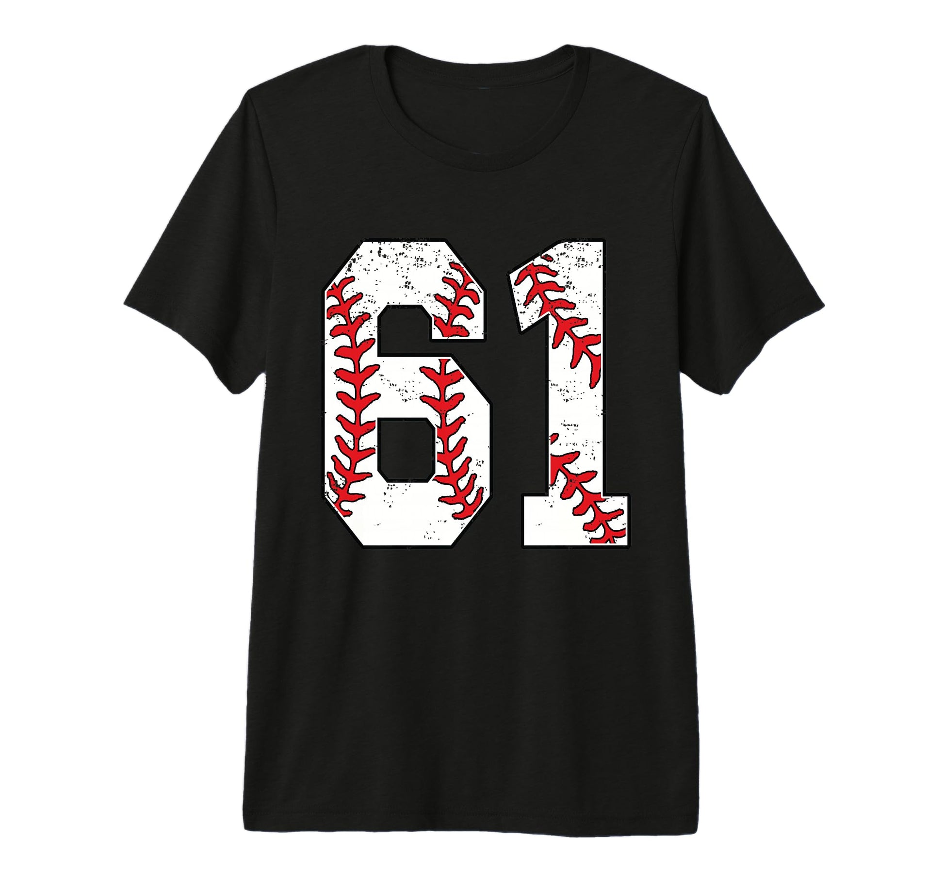 Number 61 Baseball 61 Jersey Number T-Shirt - Aesthetic Graphic for Adults - T-Shirt, Sweatshirt, Hoodie