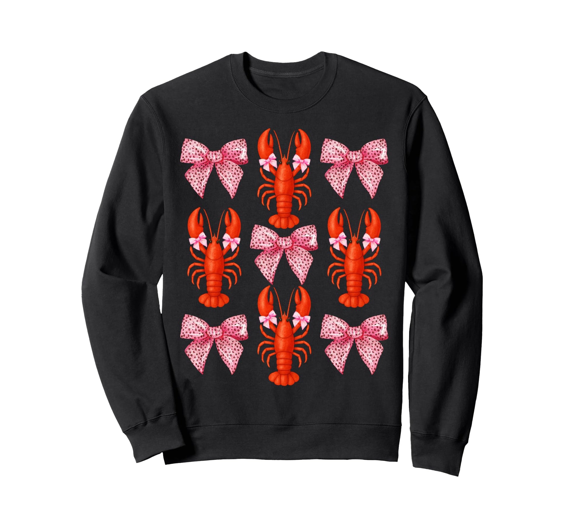 Coquette Bow Crawfish Y2K Aesthetic Sweatshirt - Novelty Apparel for Adults - T-Shirt, Sweatshirt, Hoodie