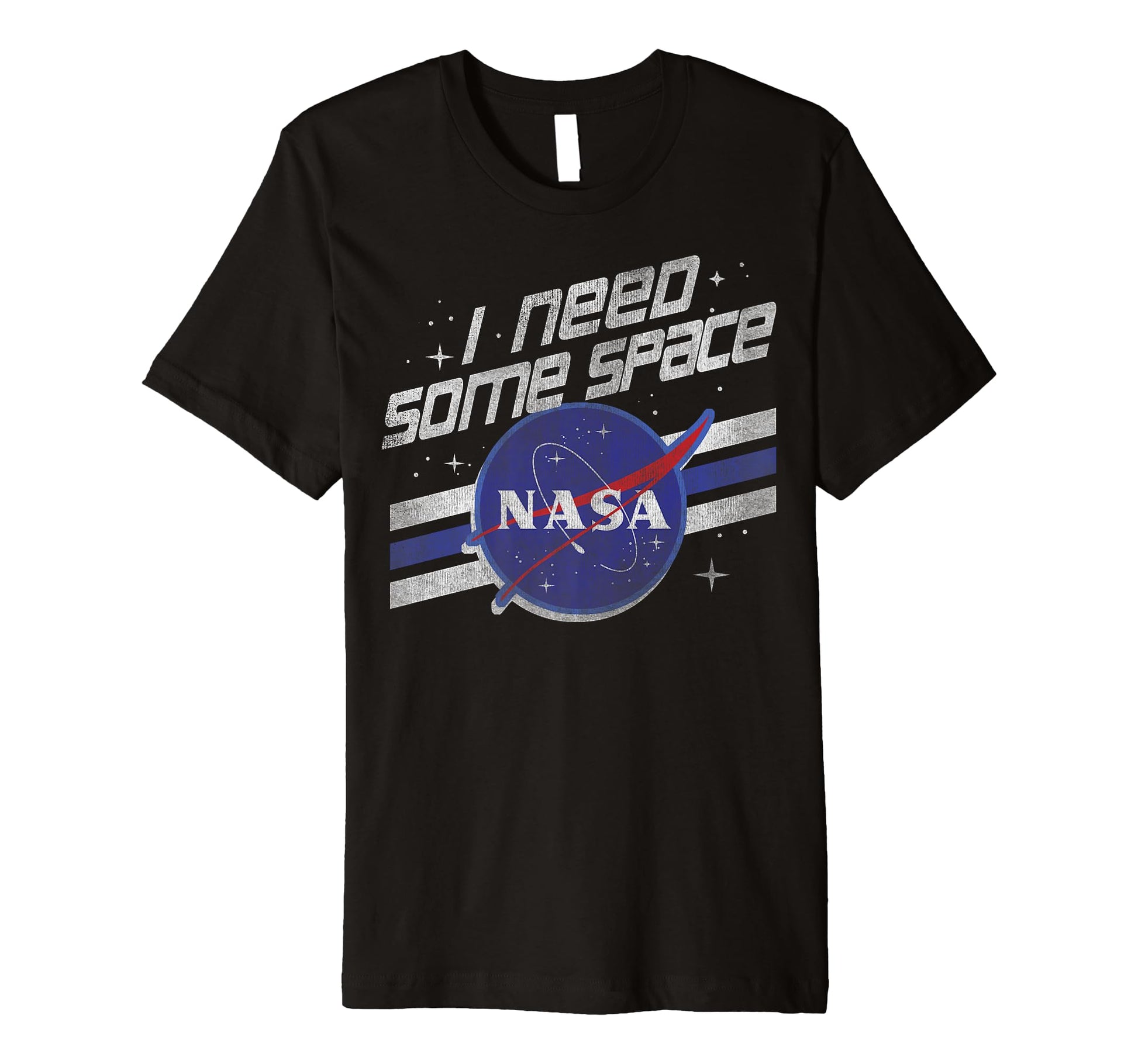 Nasa I Need Some Space Stripe T-Shirt - Casual Everyday Wear for Adults - T-Shirt, Sweatshirt, Hoodie