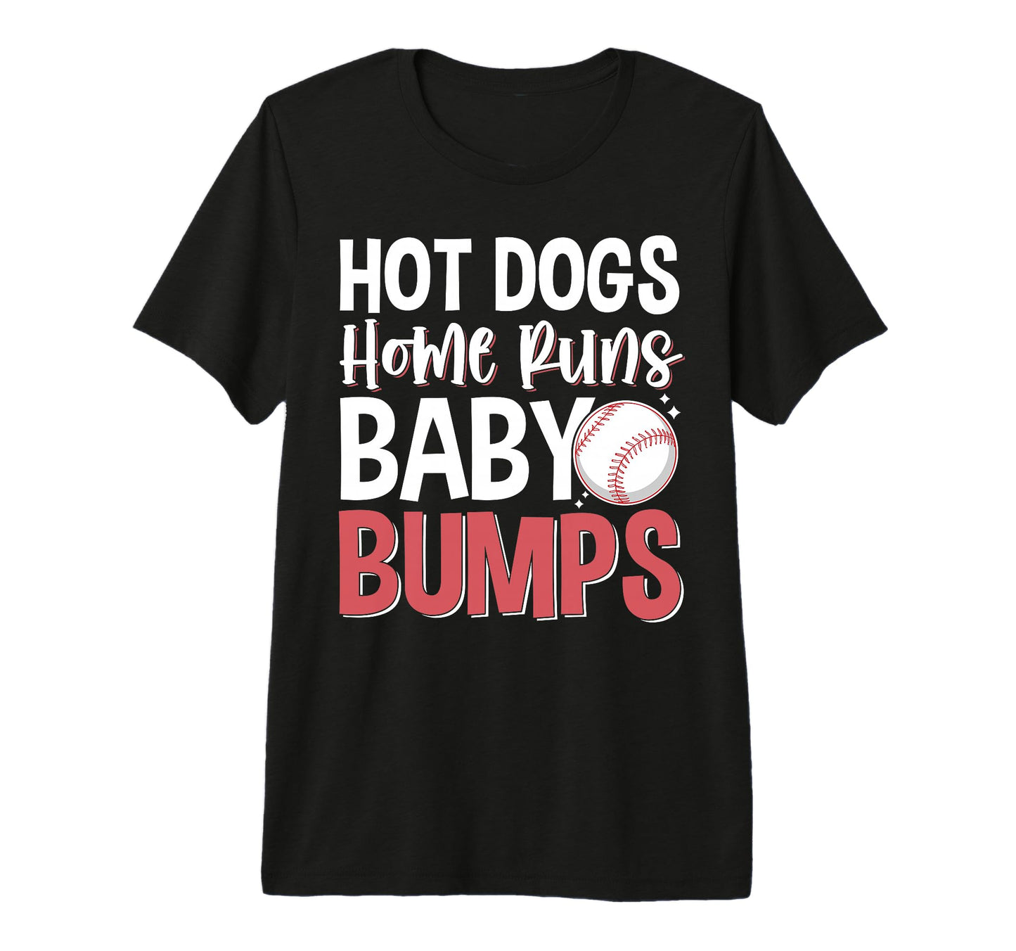 Hot Dogs Home Runs Bumps Tri Blend T-Shirt - Novelty Apparel Unisex - T-Shirt, Sweatshirt, Hoodie