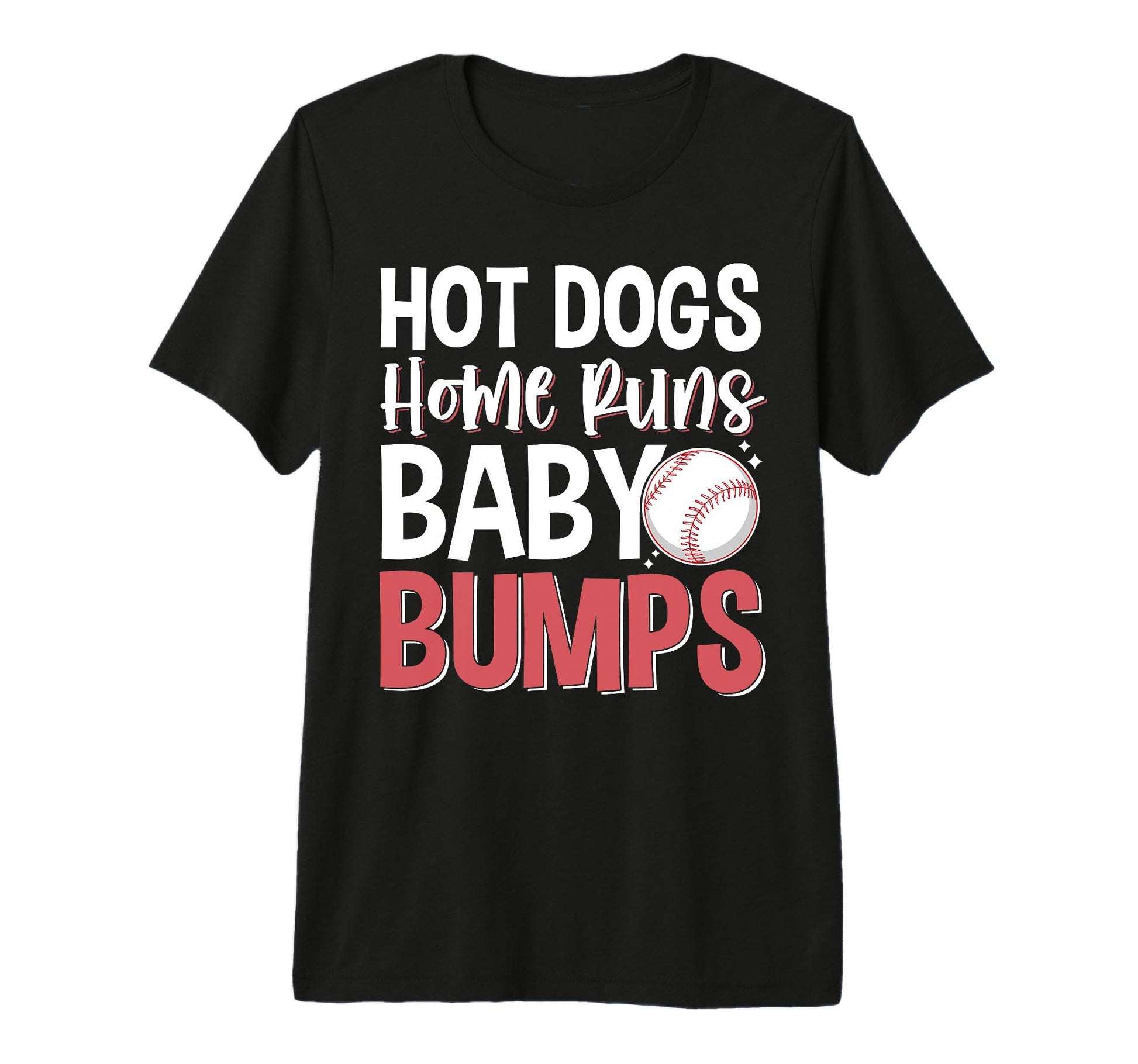 Hot Dogs Home Runs Bumps Tri Blend T-Shirt - Novelty Apparel Unisex - T-Shirt, Sweatshirt, Hoodie