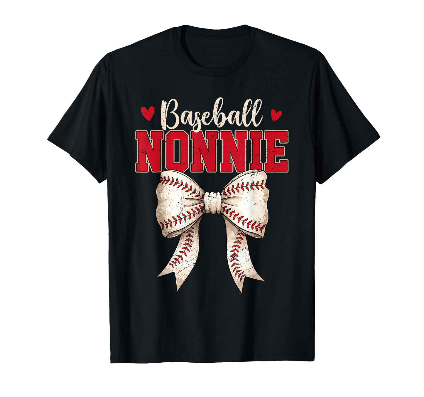 Baseball Nonnie Coquette Bow Game Day T-Shirt - Streetwear Style Men Women - T-Shirt, Sweatshirt, Hoodie