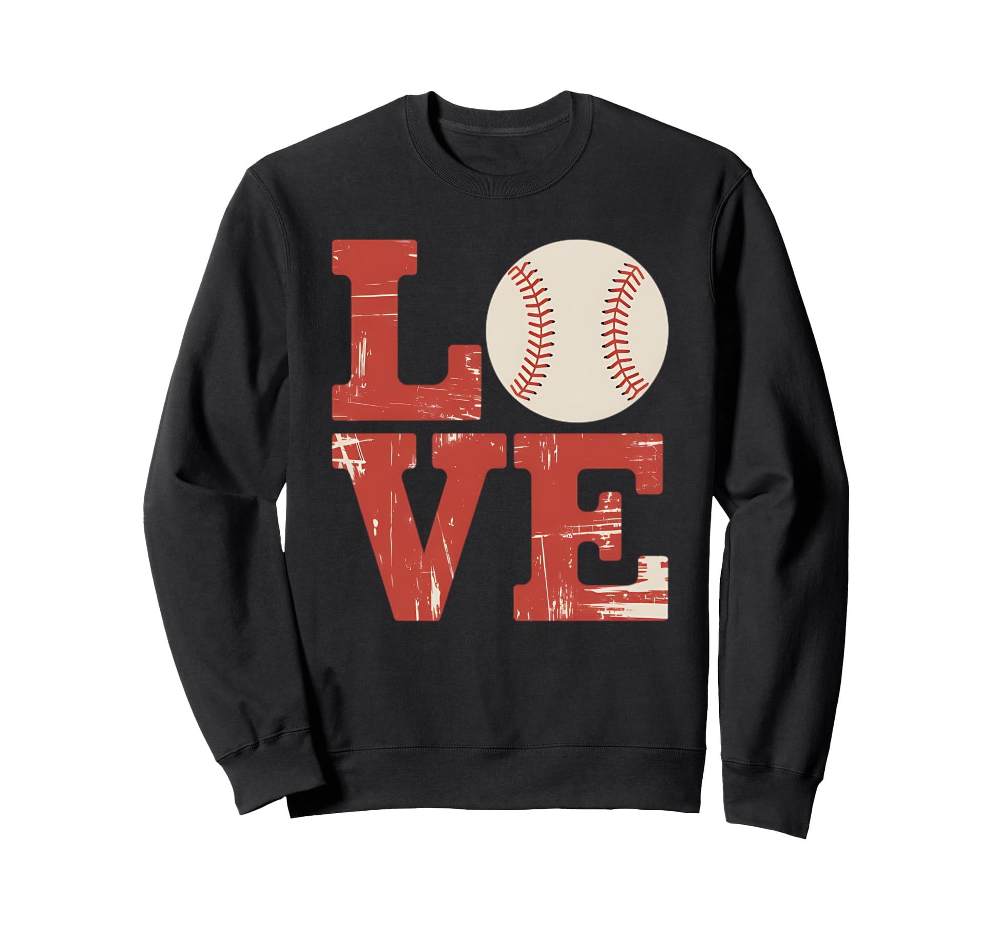 Love Heart Baseball Valentines Day Sweatshirt - Aesthetic Graphic Unisex - T-Shirt, Sweatshirt, Hoodie