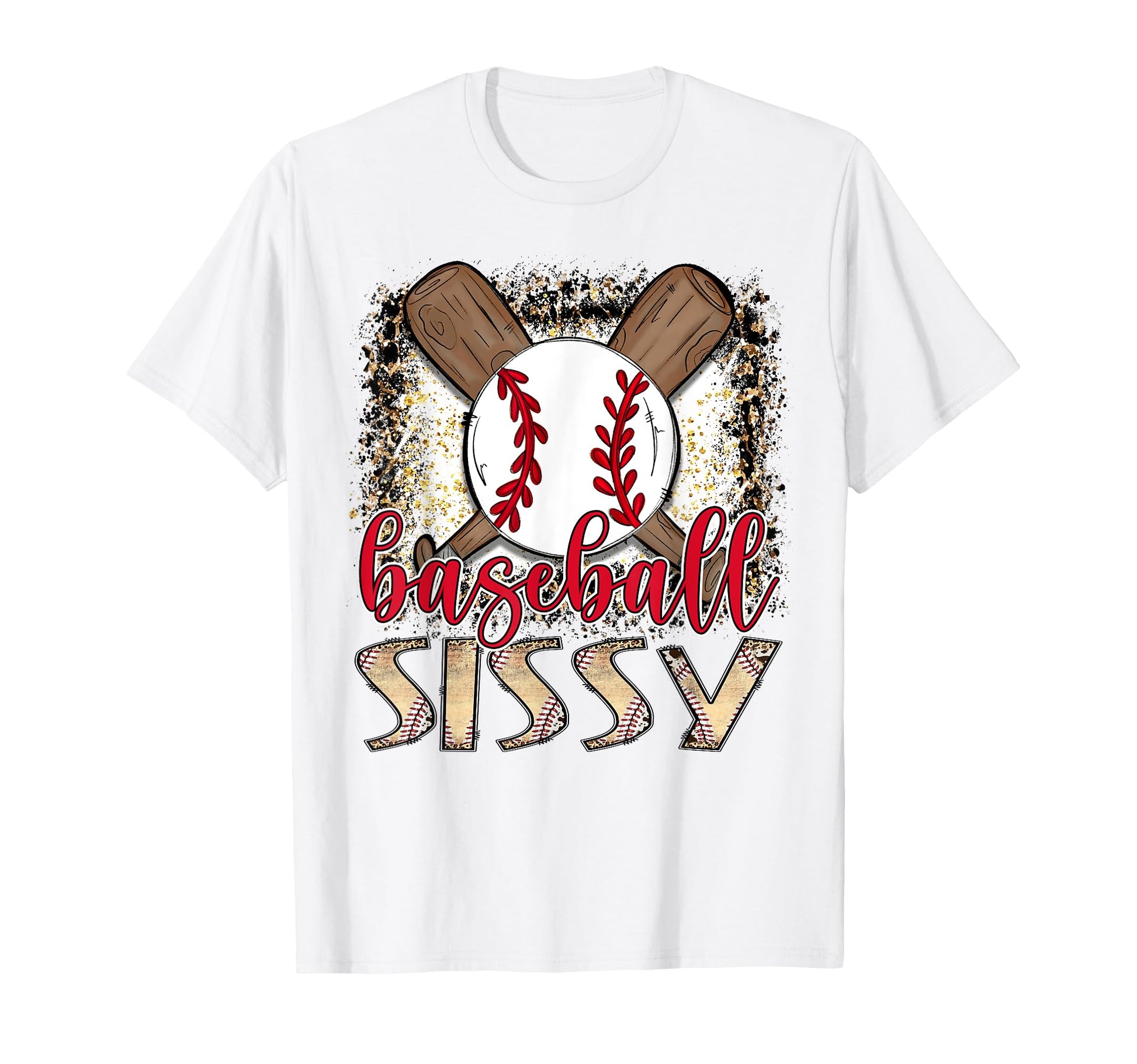 Baseball Sissy Leopard Proud T-Shirt - Casual Everyday Wear for Adults - T-Shirt, Sweatshirt, Hoodie