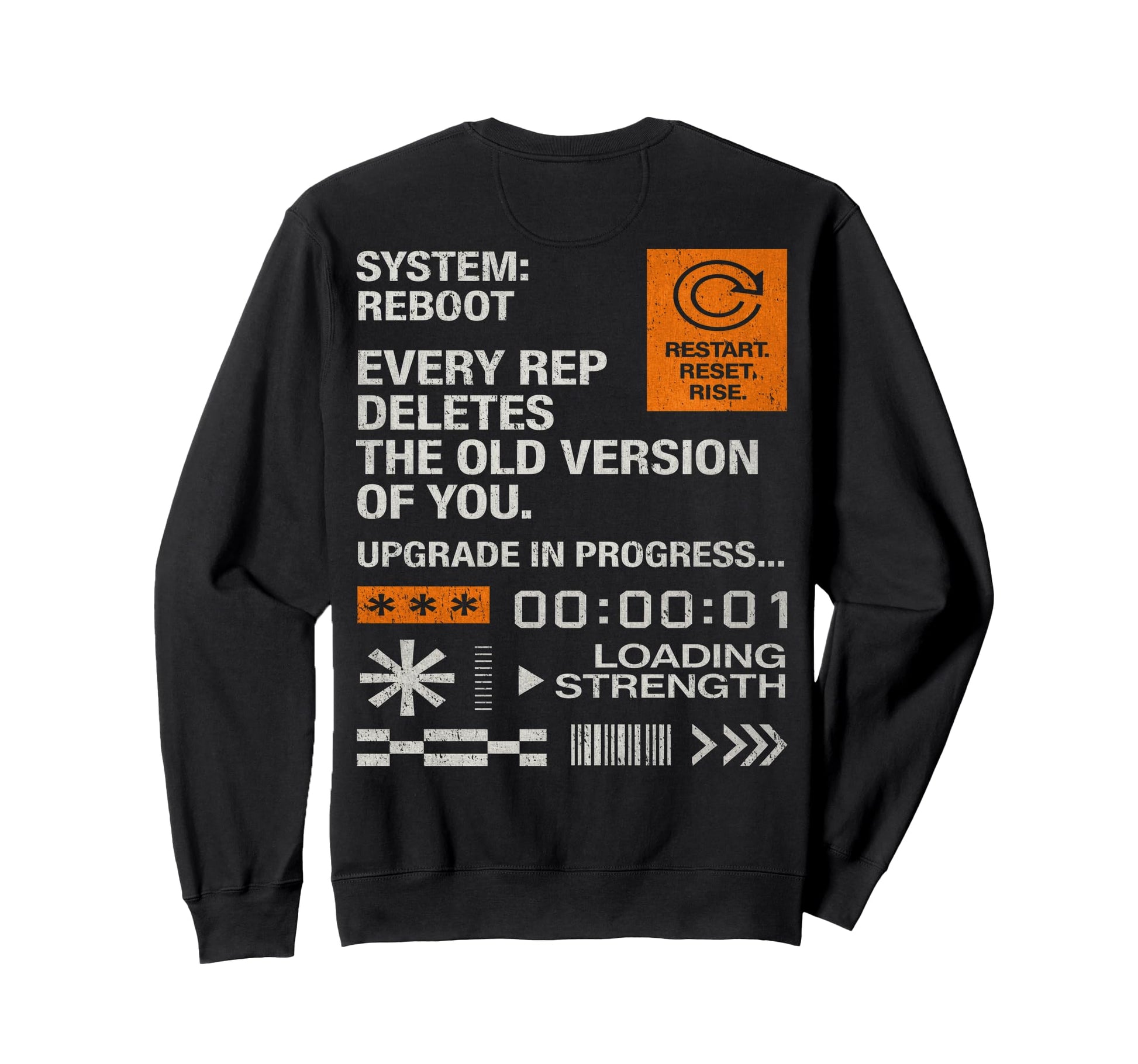 Fitness Y2K Gym Training Back Sweatshirt - Fun Novelty Design Men Women - T-Shirt, Sweatshirt, Hoodie