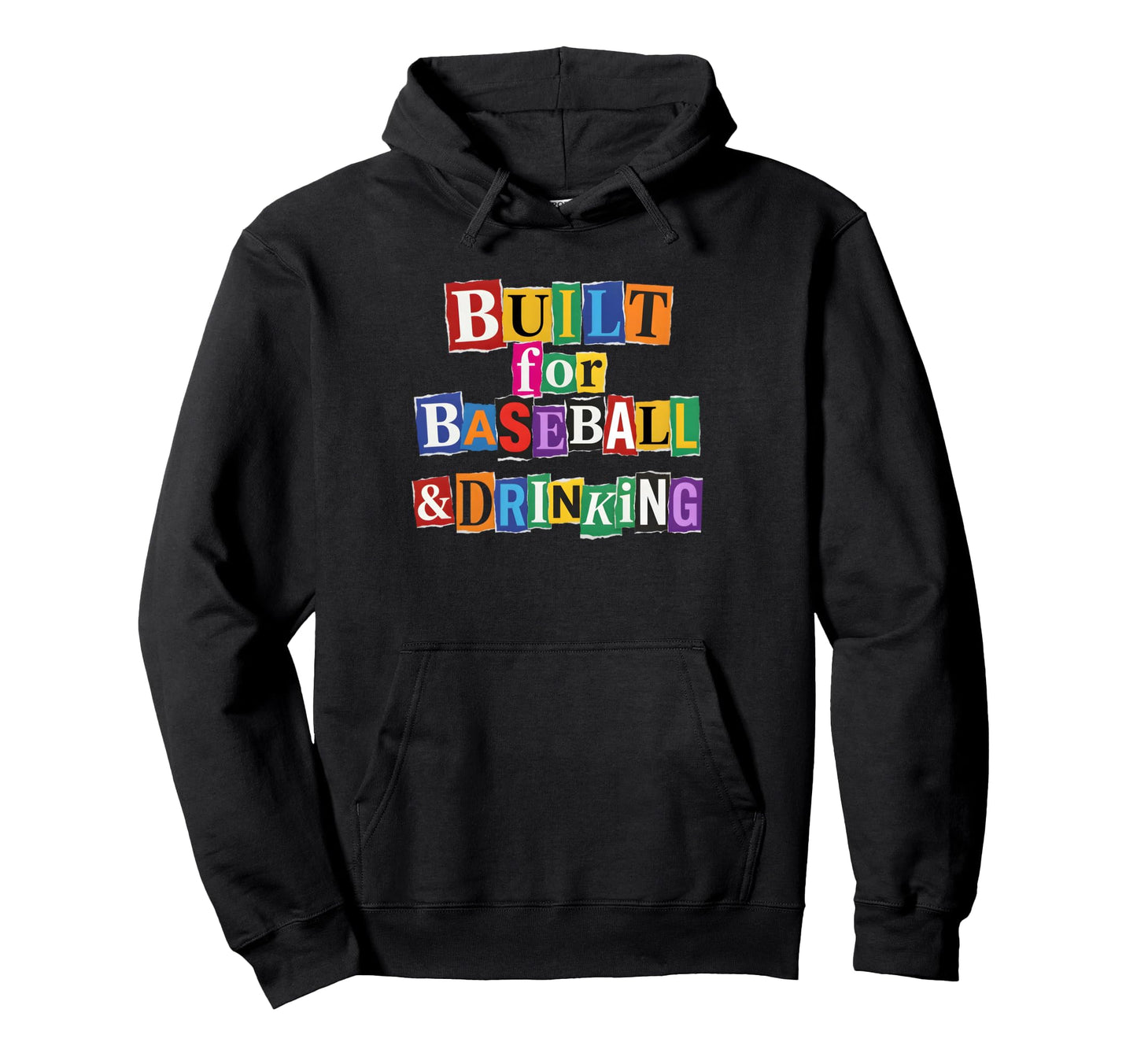 Built Baseball Drinking Funny Sports Hoodie - Minimalist Print Men Women - T-Shirt, Sweatshirt, Hoodie