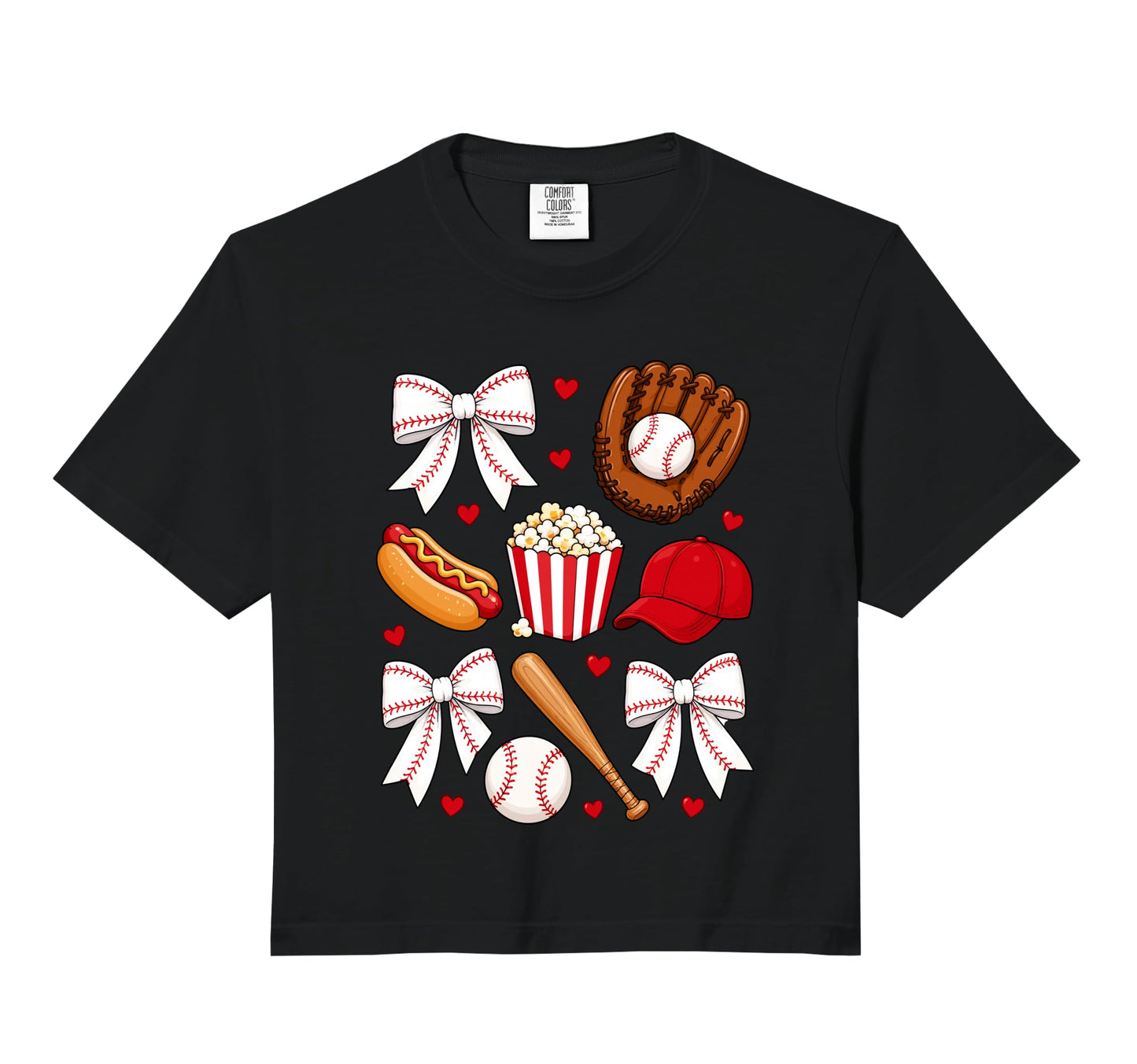 Baseball Coquette Bow Mom Mama Sweatshirt - Aesthetic Graphic Men Women - T-Shirt, Sweatshirt, Hoodie