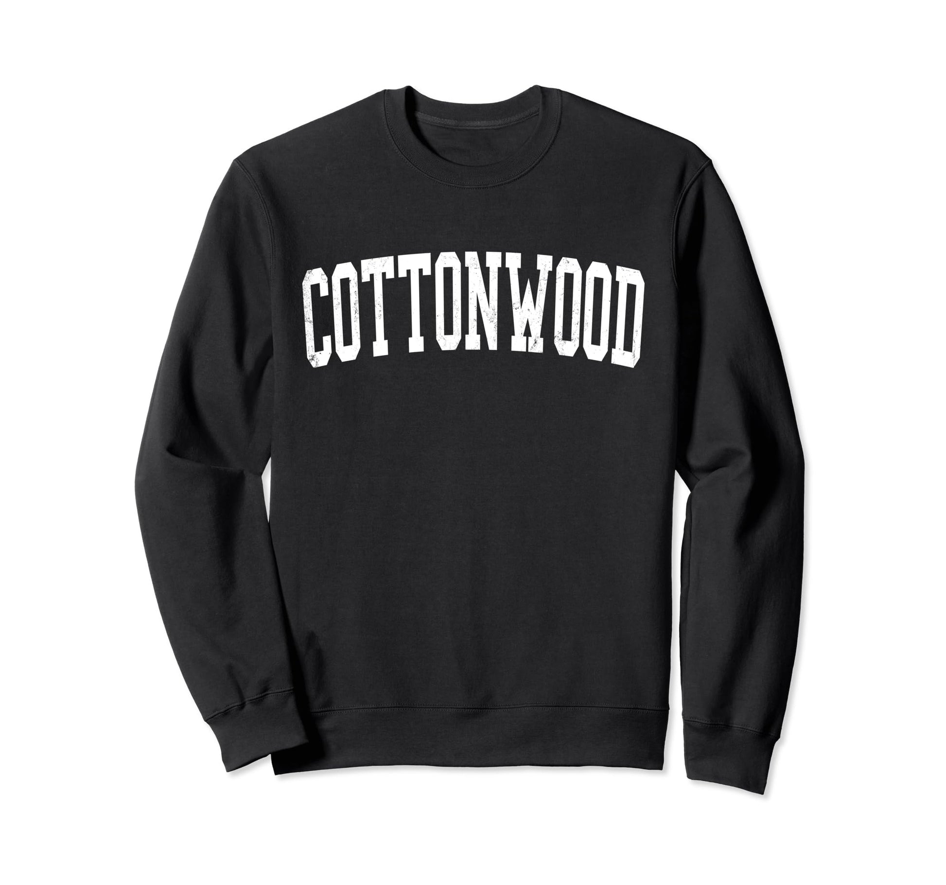 Cottonwood Az Distressed White Sweatshirt - Trendy Graphic for Adults - T-Shirt, Sweatshirt, Hoodie