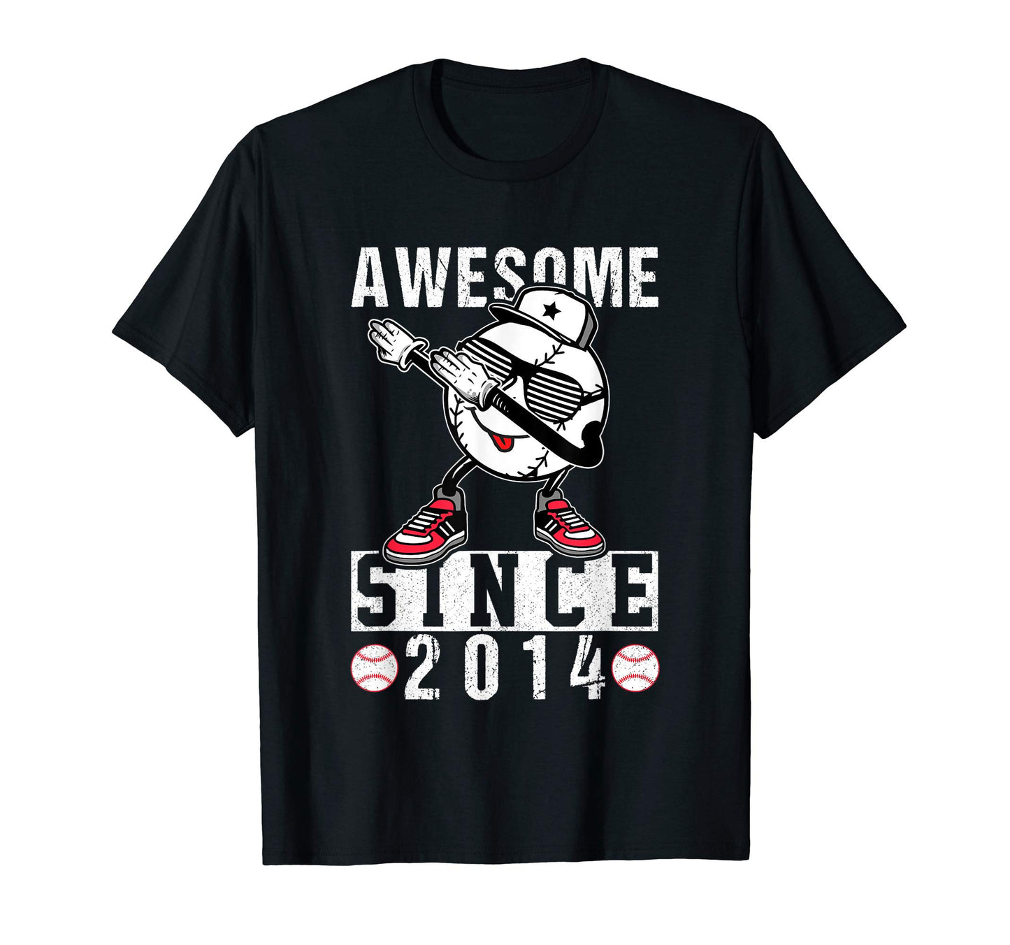 6Th Baseball Player Dab 2014 Birthday T-Shirt - Graphic Print for Adults - T-Shirt, Sweatshirt, Hoodie
