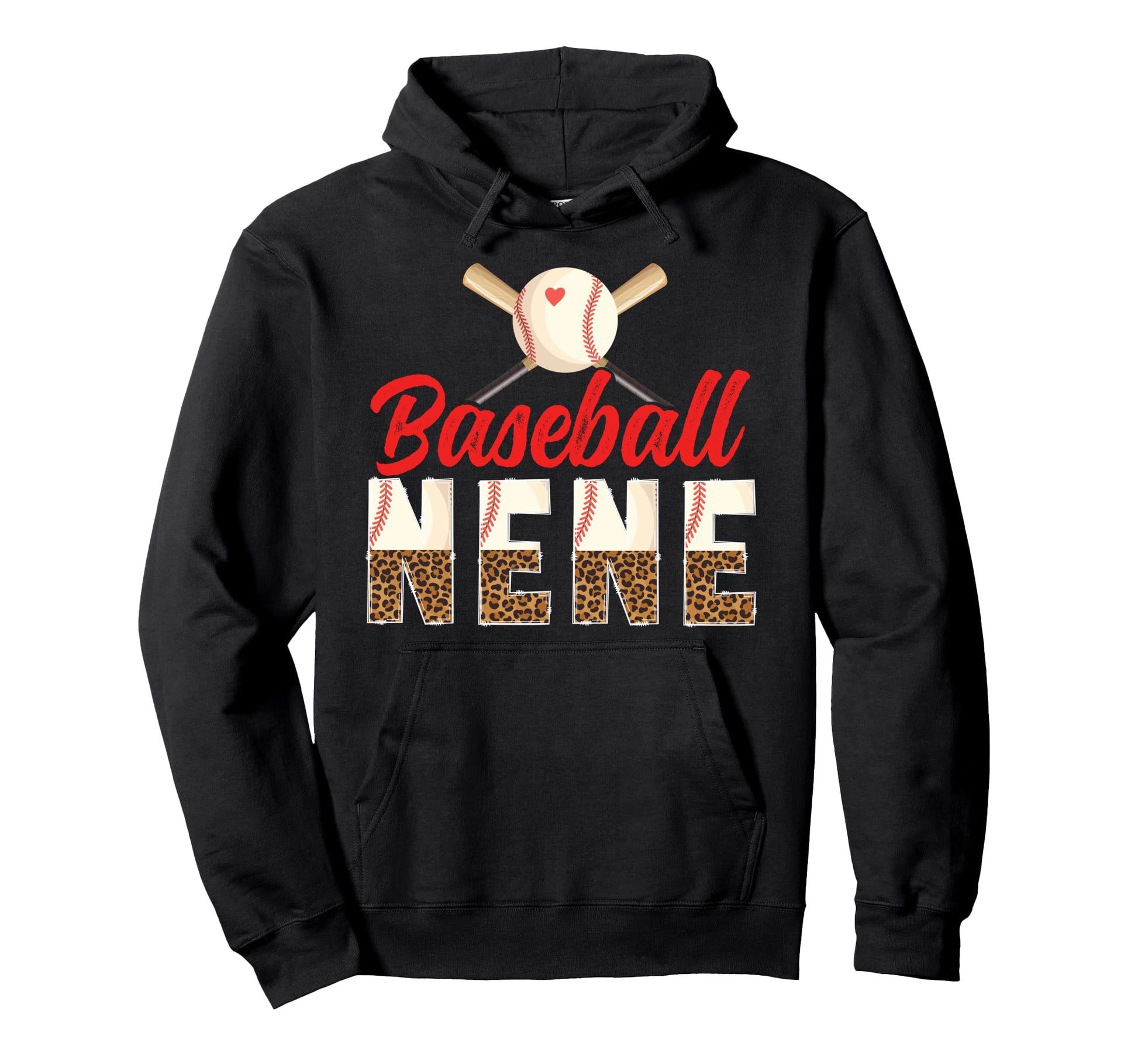 Baseball Nene Leopard Nene Baseball Hoodie - Graphic Print for Adults - T-Shirt, Sweatshirt, Hoodie