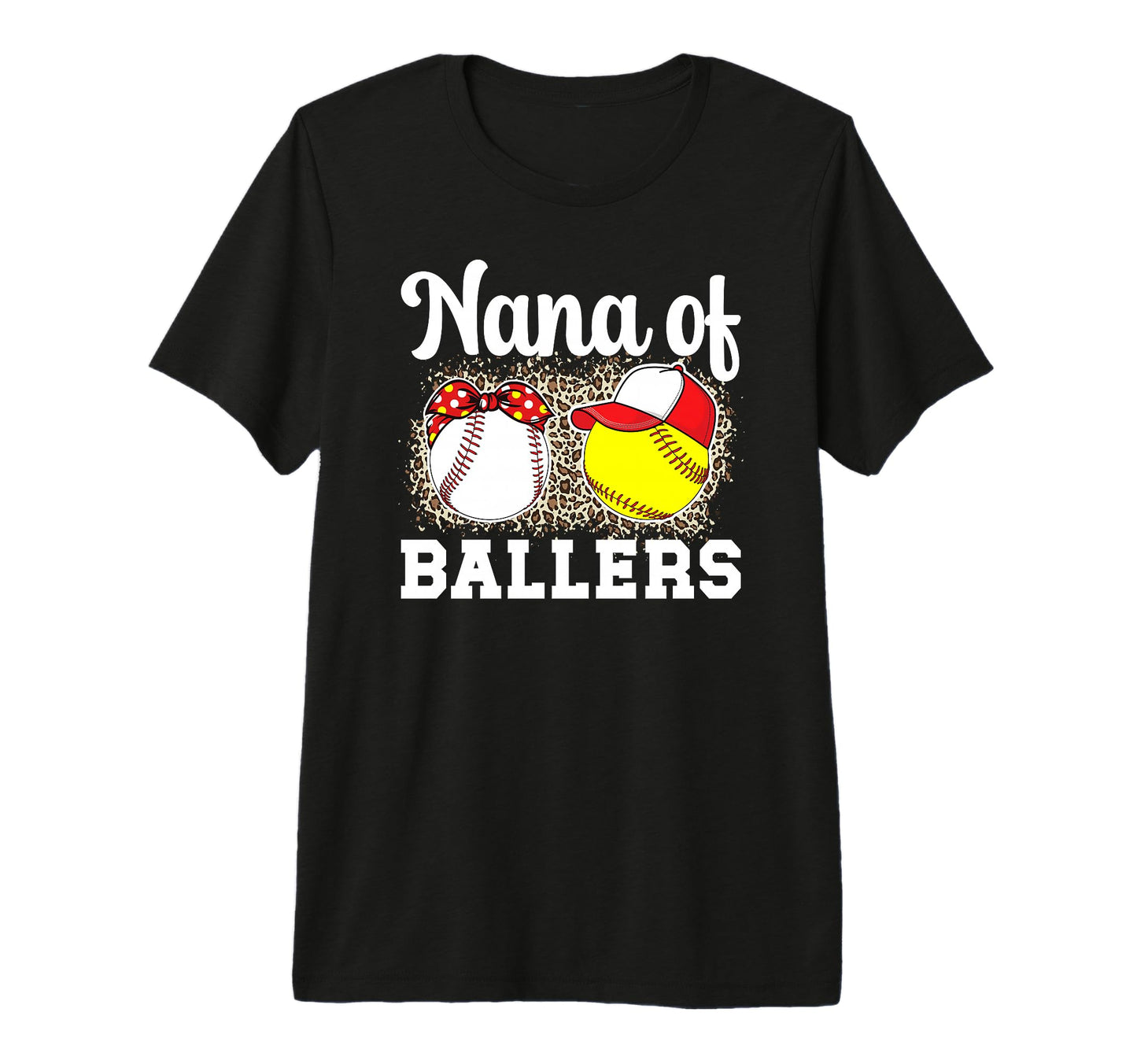 Nana Ballers Leopard Softball T-Shirt - Streetwear Style Men Women - T-Shirt, Sweatshirt, Hoodie