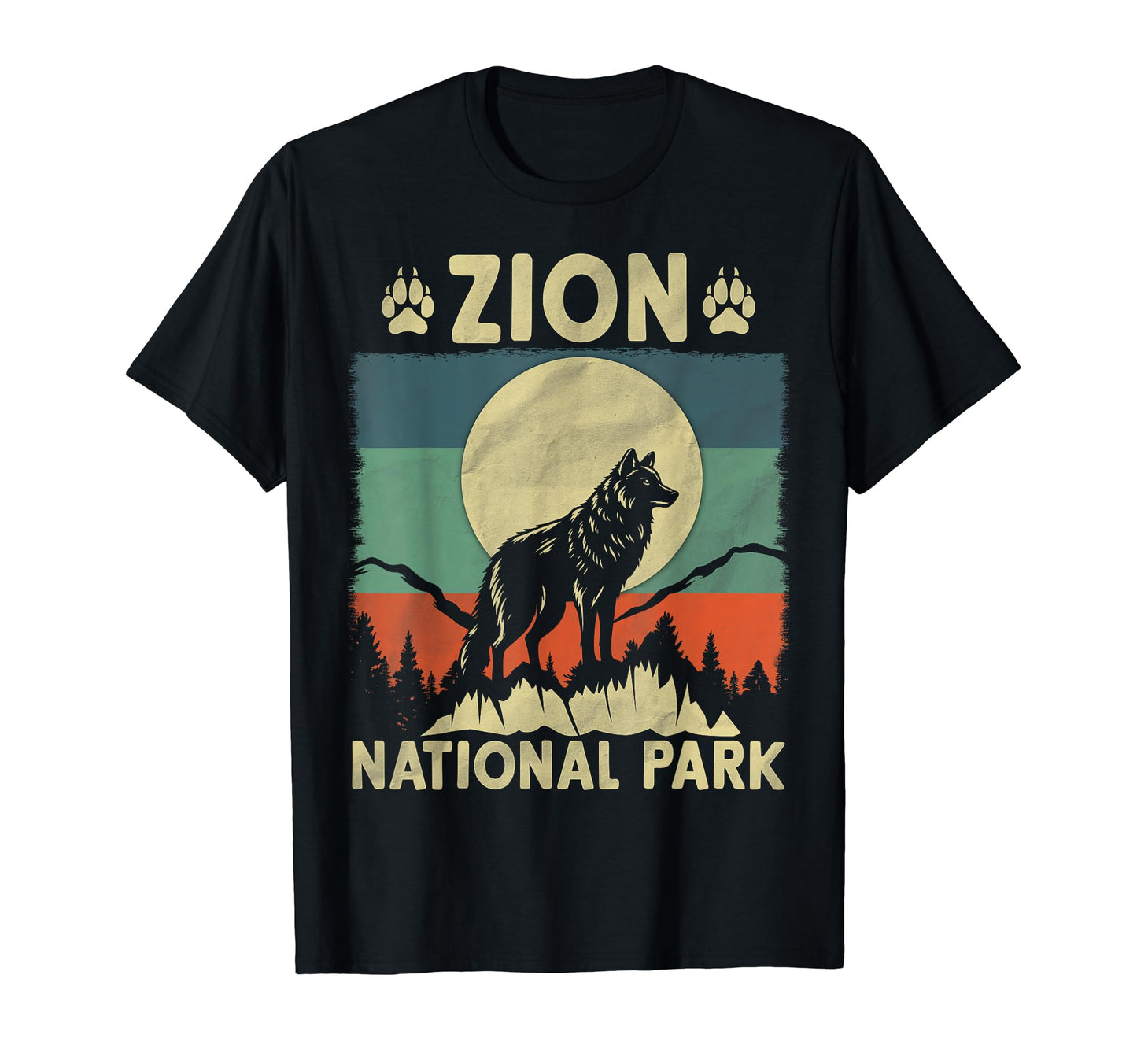 Wolf Zion National Park T-Shirt - Minimalist Print Unisex - T-Shirt, Sweatshirt, Hoodie