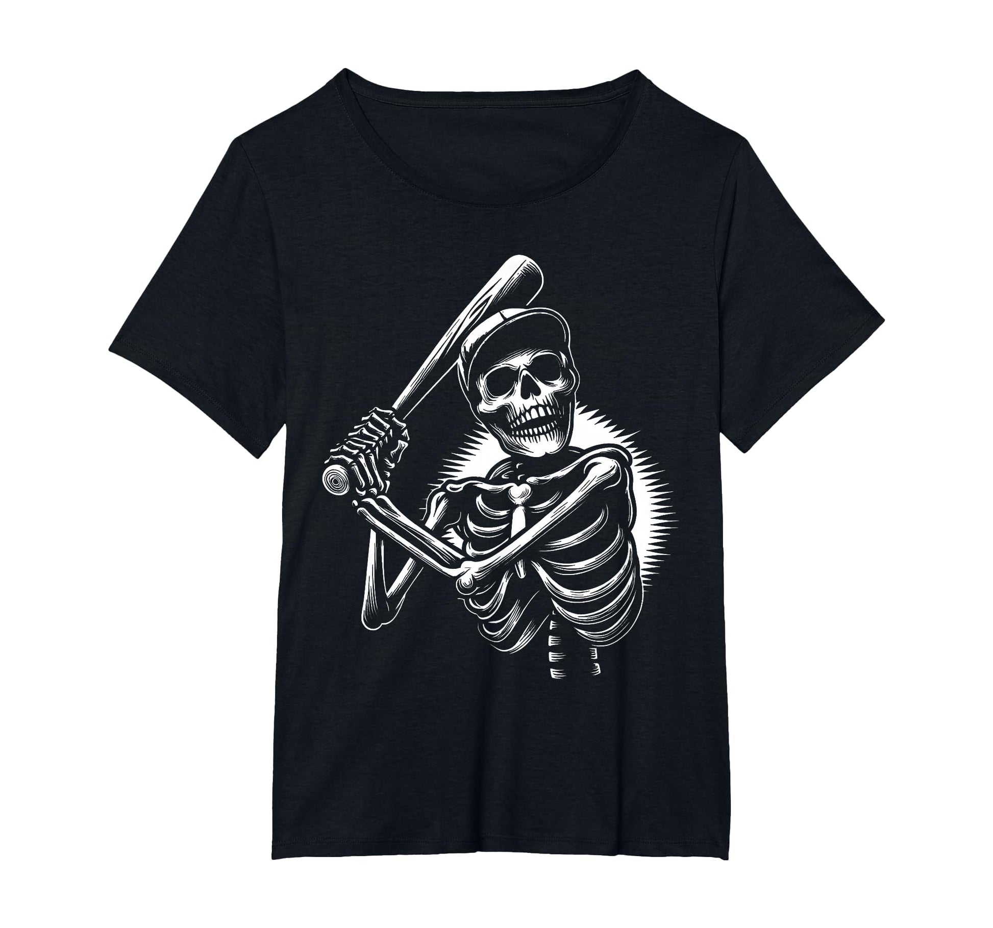 Baseball Skeleton Playing Baseball T-Shirt - Fun Novelty Design Unisex - T-Shirt, Sweatshirt, Hoodie