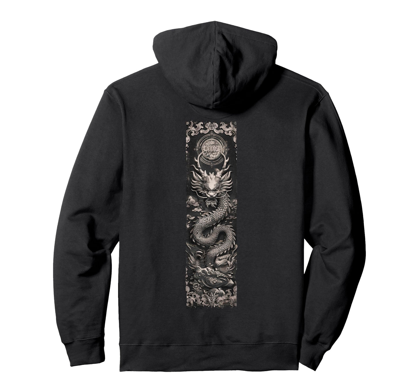 Aesthetic Back Dragon Y2K Streetwear Hoodie - Unique Graphic Unisex - T-Shirt, Sweatshirt, Hoodie