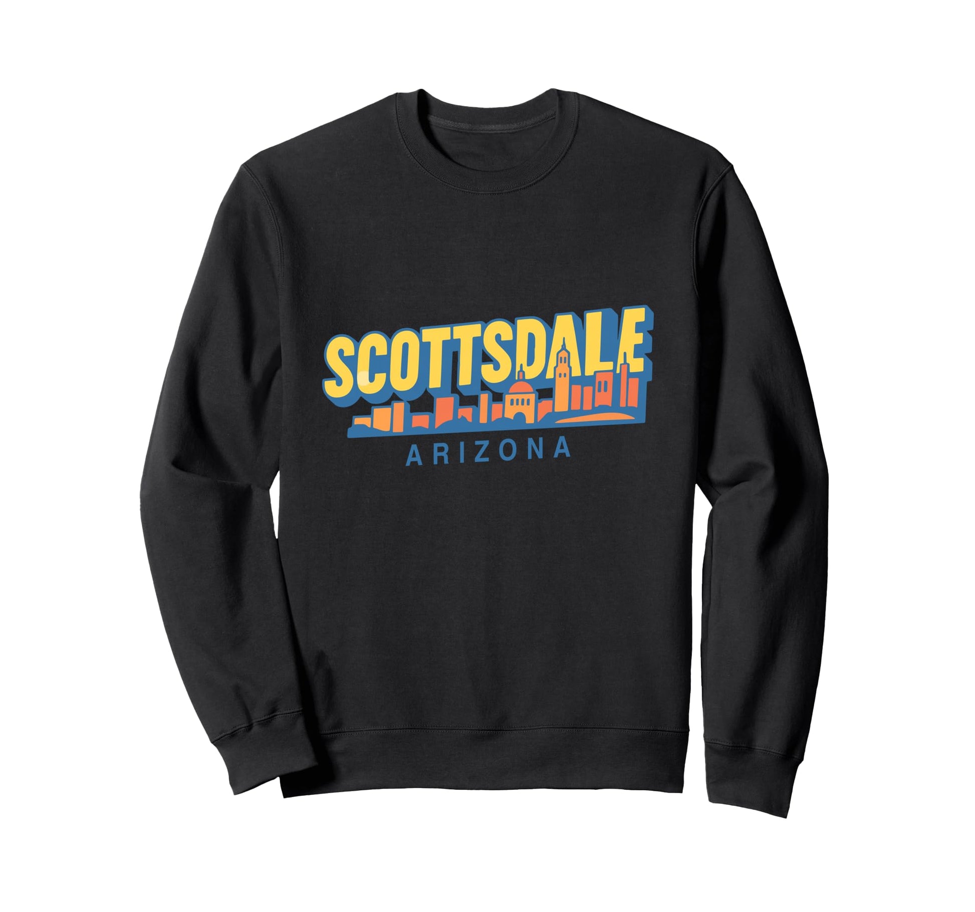 Scottsdale City Skyline Arizona Travel Sweatshirt - Unique Graphic Unisex - T-Shirt, Sweatshirt, Hoodie