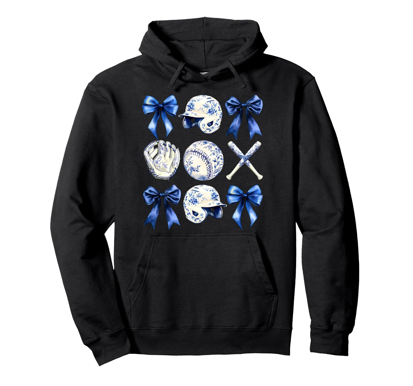 Baseball Coquette Bow Baseball Mama Hoodie - Fun Novelty Design Unisex - T-Shirt, Sweatshirt, Hoodie