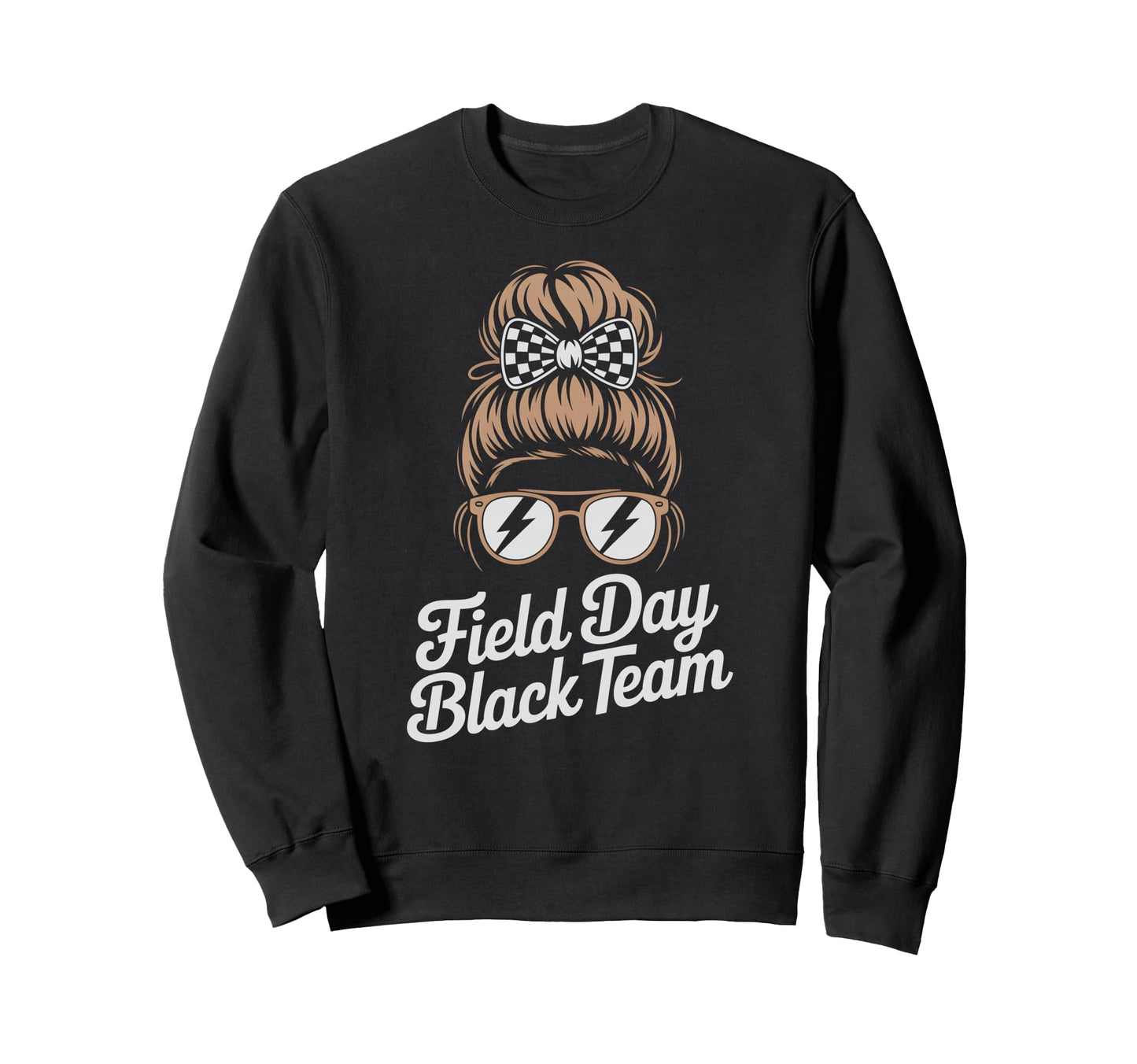Field Day Black Team Tournament Sweatshirt - Unique Graphic Men Women - T-Shirt, Sweatshirt, Hoodie