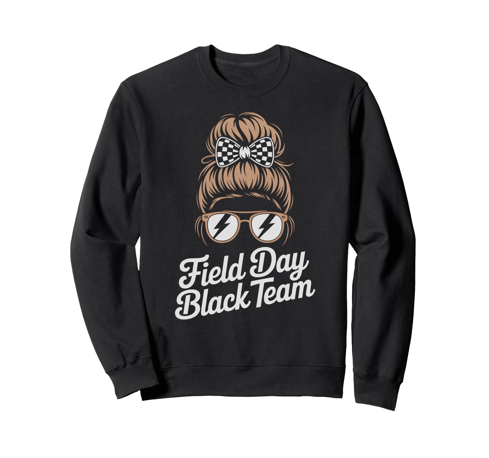Field Day Black Team Tournament Sweatshirt - Unique Graphic Men Women - T-Shirt, Sweatshirt, Hoodie