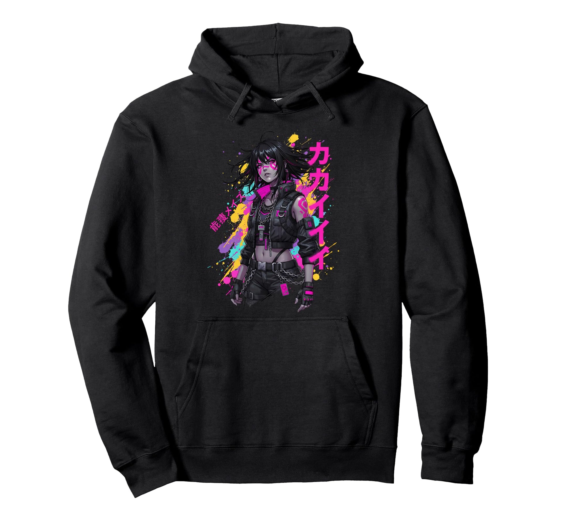 Anime Manga Cyberpunk Japanese Hoodie - Casual Everyday Wear Men Women - T-Shirt, Sweatshirt, Hoodie