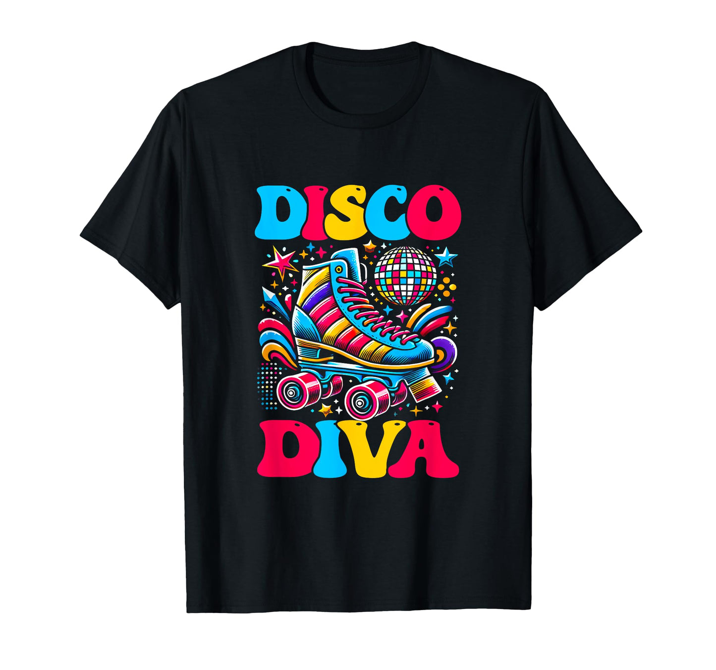 Roller Skating Disco Diva Skate T-Shirt - Aesthetic Graphic Men Women - T-Shirt, Sweatshirt, Hoodie