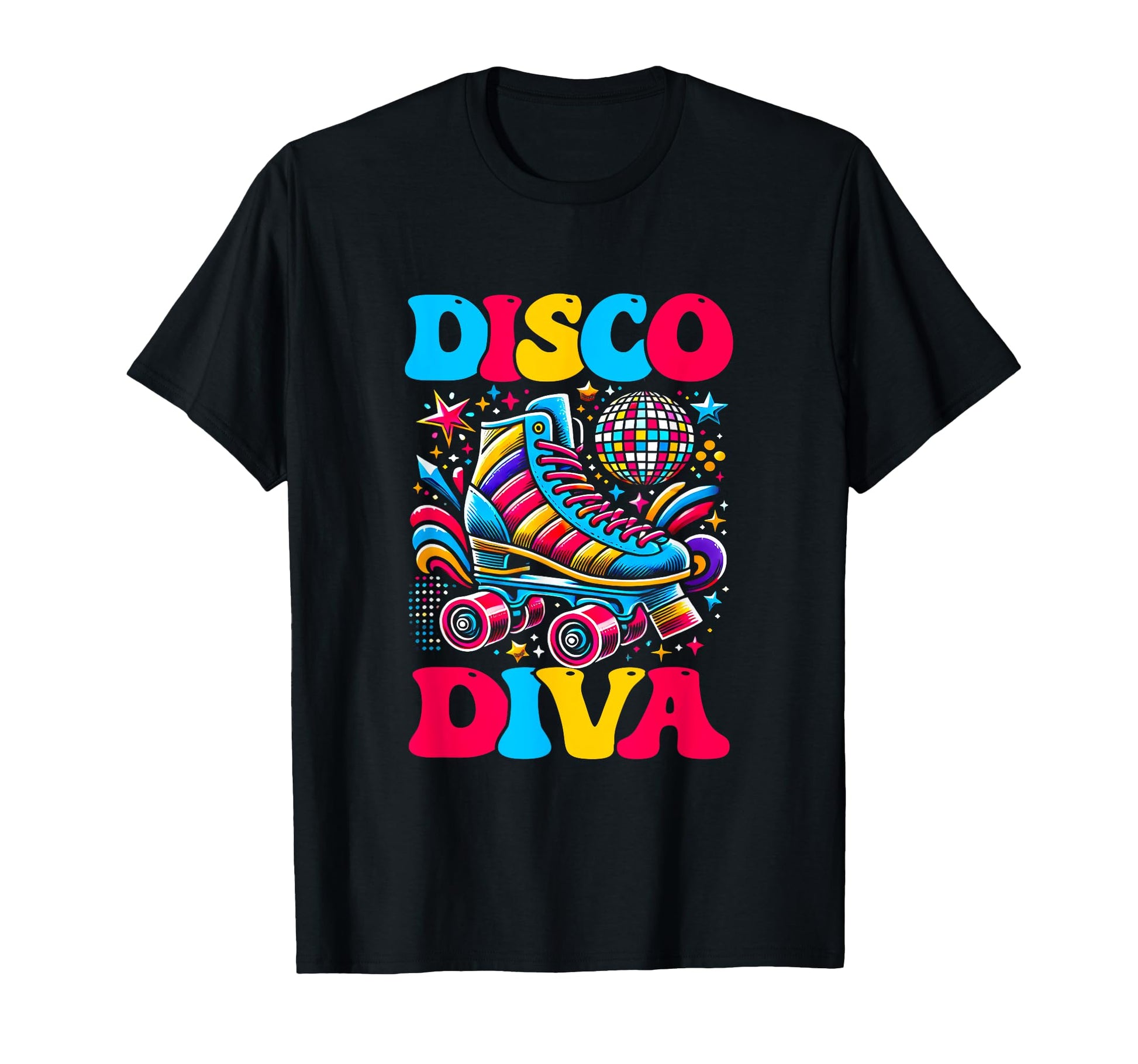 Roller Skating Disco Diva Skate T-Shirt - Aesthetic Graphic Men Women - T-Shirt, Sweatshirt, Hoodie