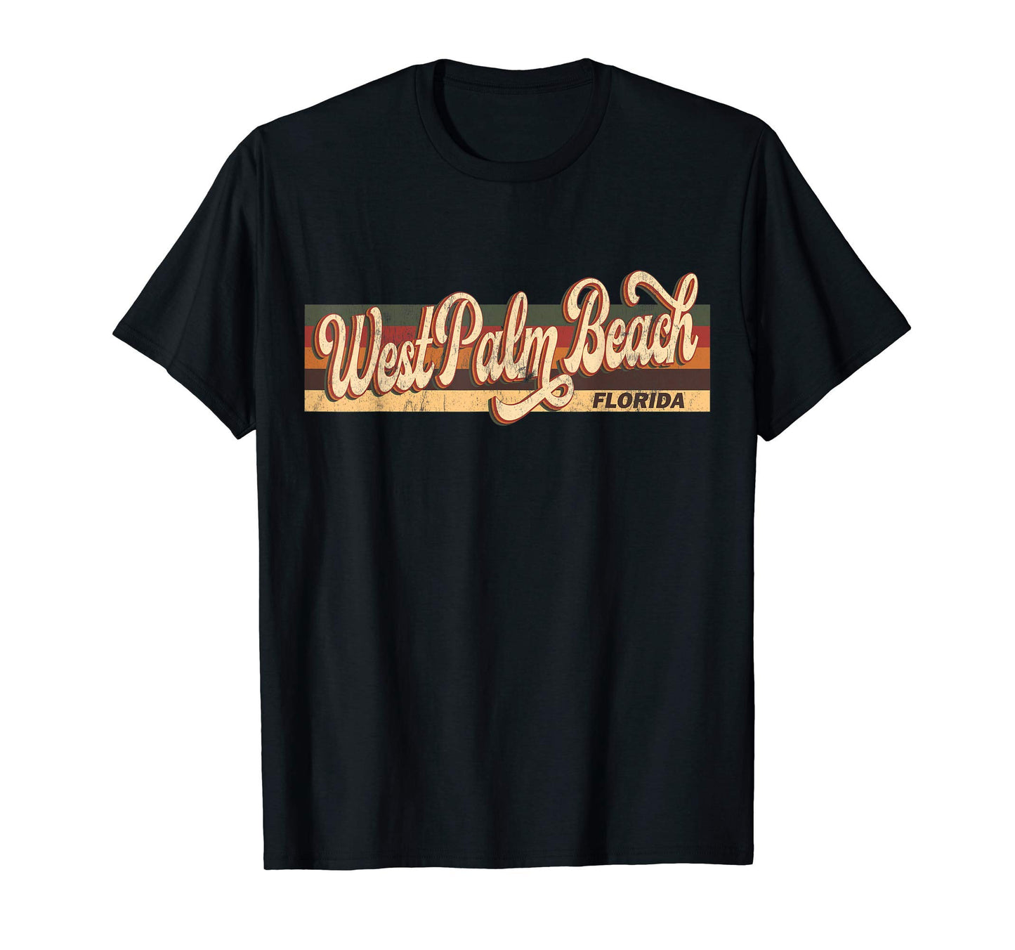 80S 70S West Palm Beach Florida T-Shirt - Unique Graphic Men Women - T-Shirt, Sweatshirt, Hoodie