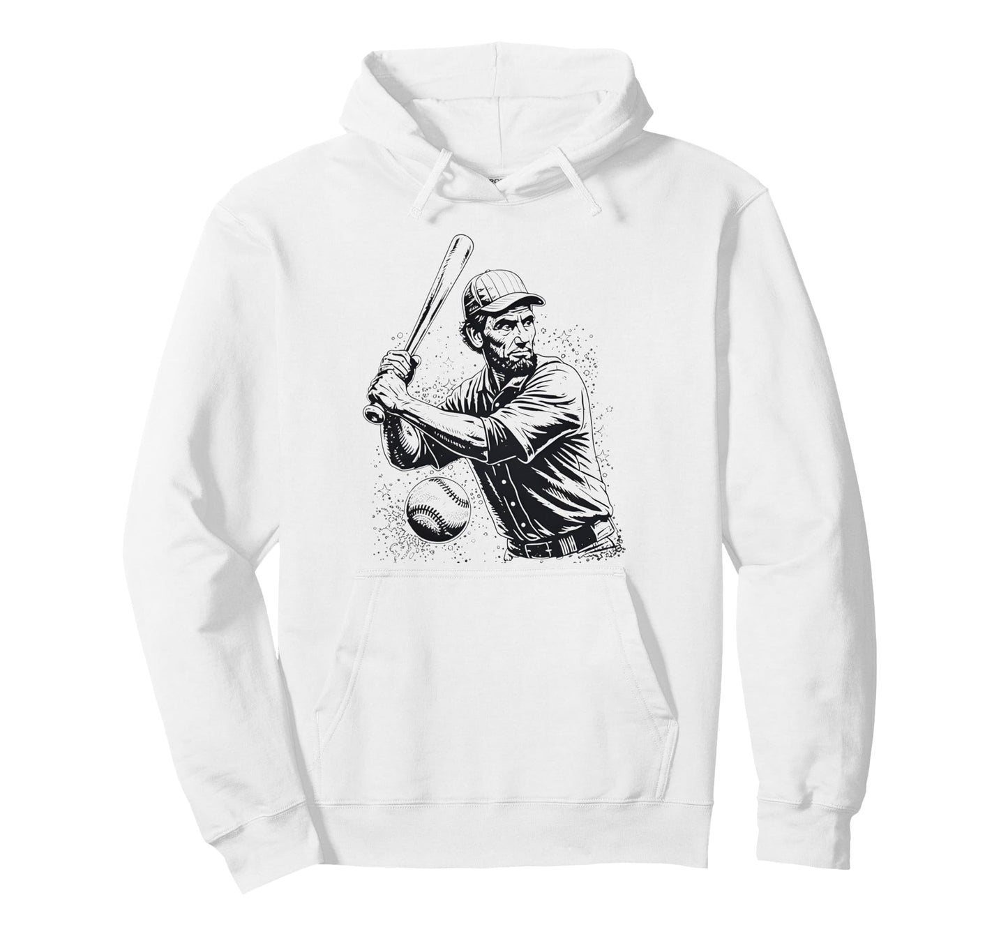 Abraham Lincoln Abe Lincoln Playing Sports Hoodie - Unique Graphic Unisex - T-Shirt, Sweatshirt, Hoodie