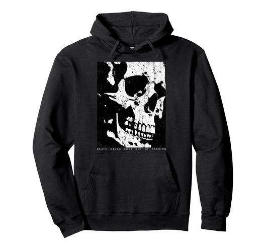 Aesthetic Streetwear Skull Hoodie - Fun Novelty Design for Adults - T-Shirt, Sweatshirt, Hoodie