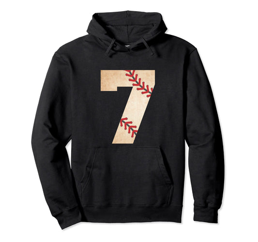 7Th Birthday Baseball Themed Party 7 Hoodie - Minimalist Print Men Women - T-Shirt, Sweatshirt, Hoodie