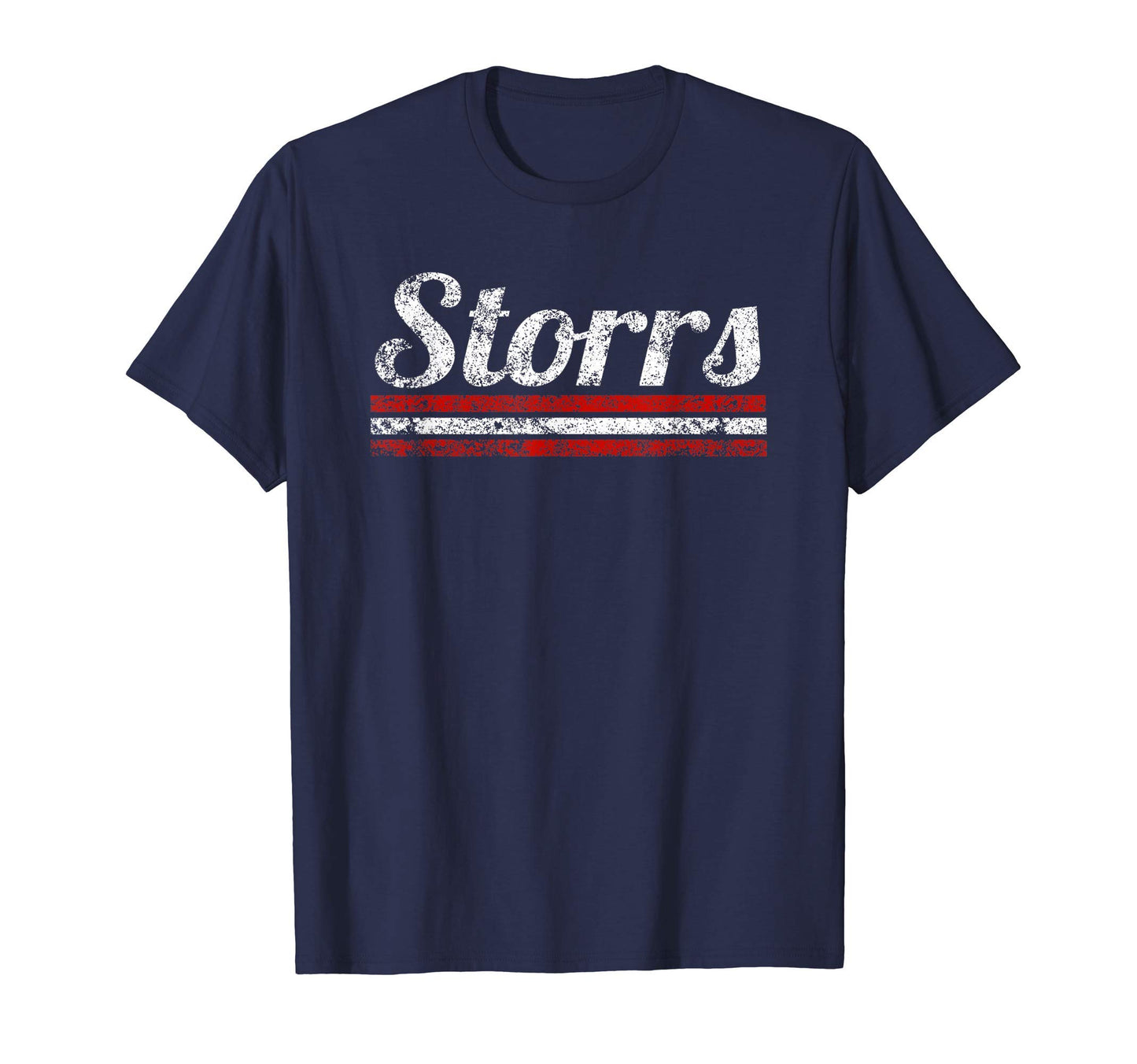 Storrs Connecticut Weathered Stripe T-Shirt - Streetwear Style Unisex - T-Shirt, Sweatshirt, Hoodie