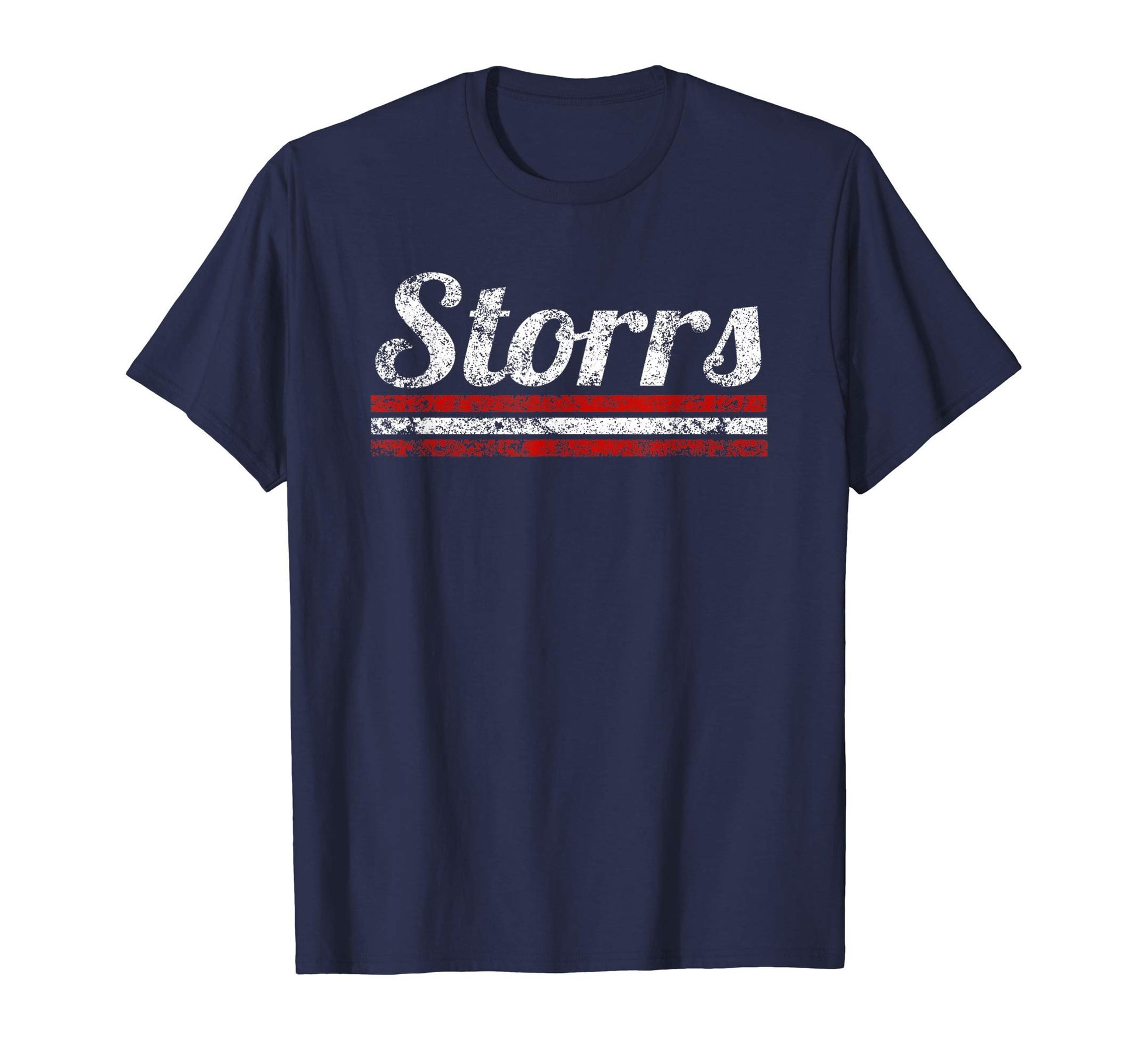 Storrs Connecticut Weathered Stripe T-Shirt - Streetwear Style Unisex - T-Shirt, Sweatshirt, Hoodie