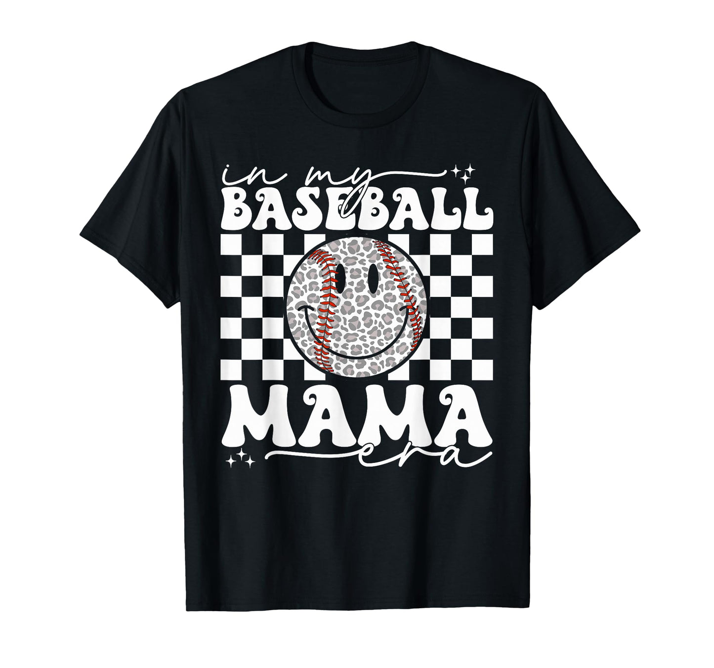 My Baseball Mom Mama Era Leopard T-Shirt - Fun Novelty Design Men Women - T-Shirt, Sweatshirt, Hoodie