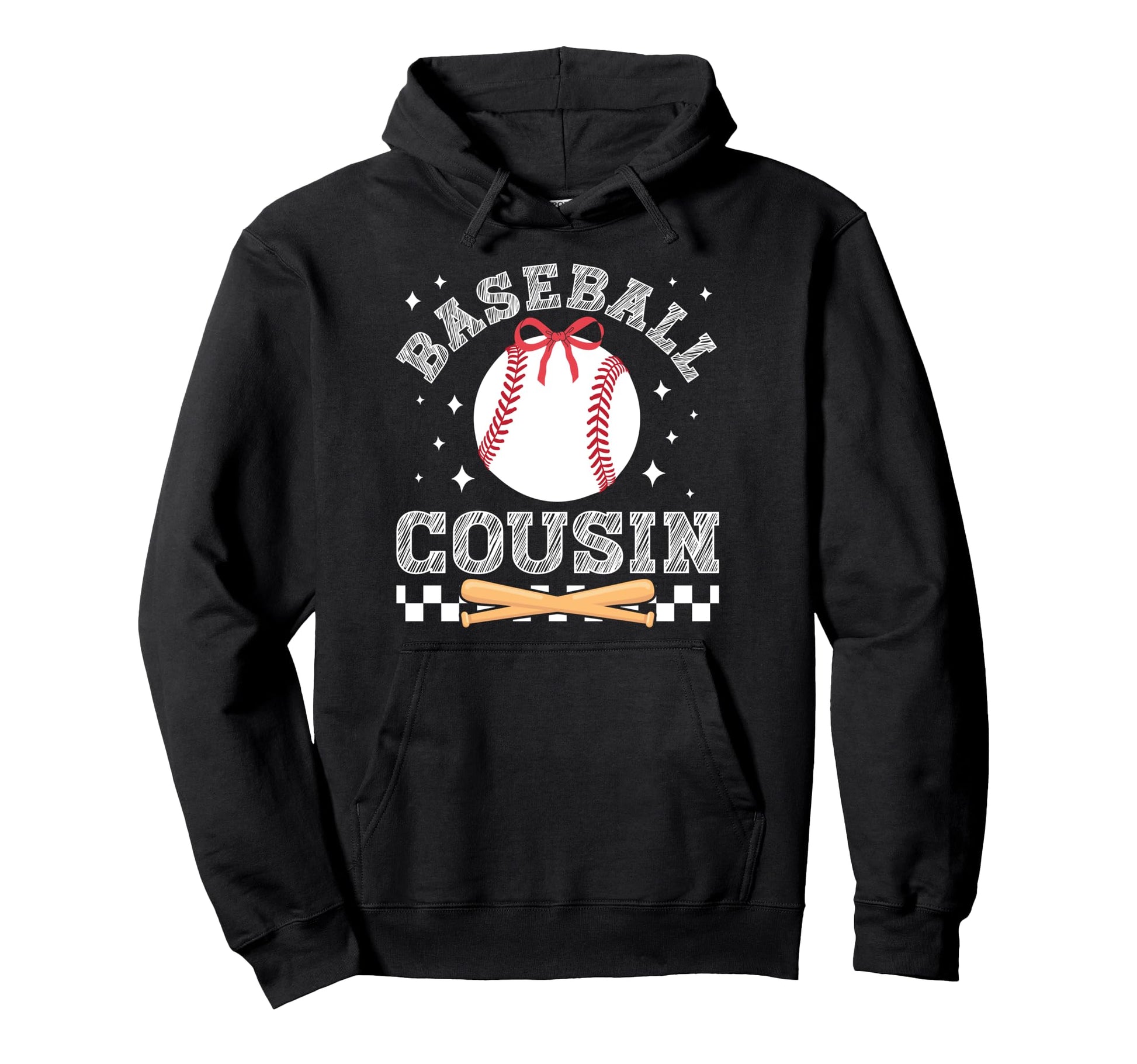 Baseball Cousin Coquette Cousin Baseball Hoodie - Unique Graphic Unisex - T-Shirt, Sweatshirt, Hoodie