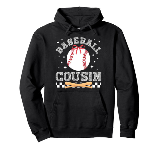 Baseball Cousin Coquette Cousin Baseball Hoodie - Unique Graphic Unisex - T-Shirt, Sweatshirt, Hoodie