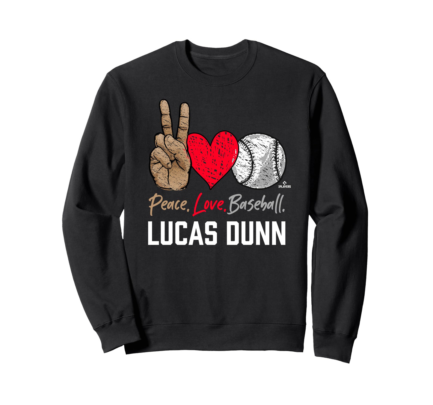 Peace Love Lucas Dunn Prospect Sweatshirt - Unique Graphic for Adults - T-Shirt, Sweatshirt, Hoodie
