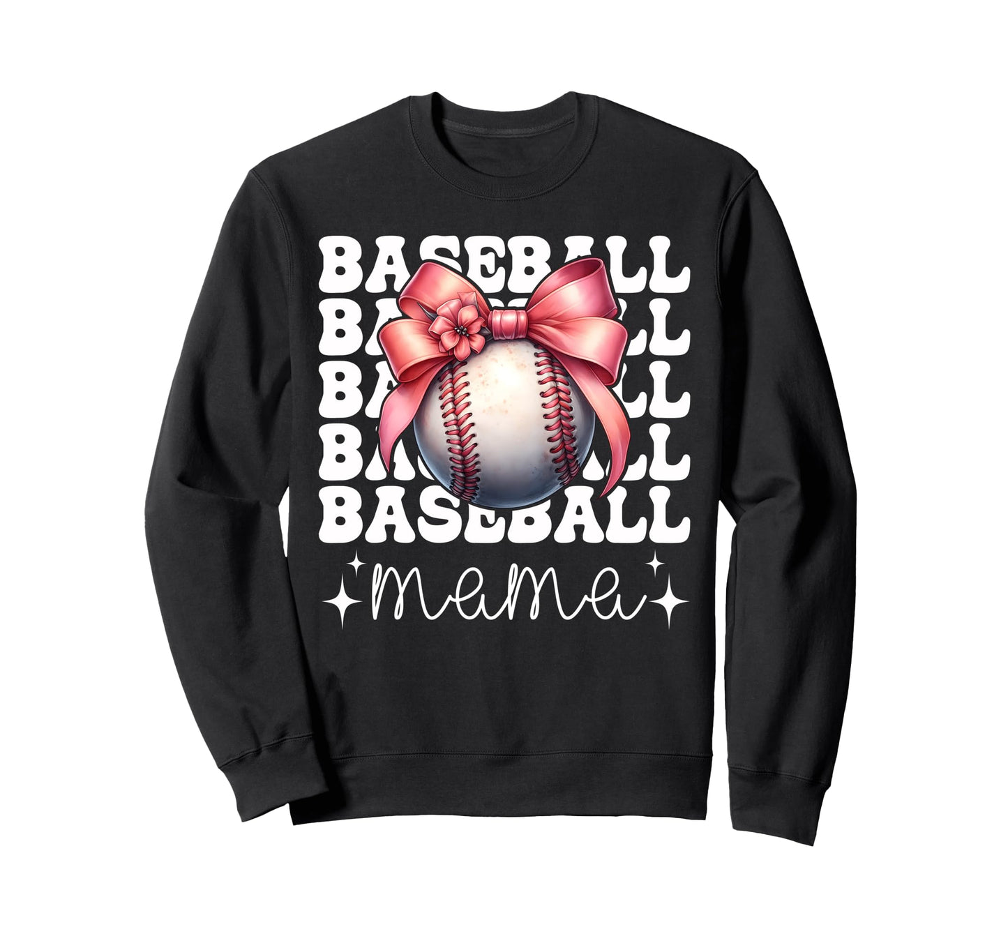 Baseball Mama Baseball Mom Mothers Sweatshirt - Unique Graphic for Adults - T-Shirt, Sweatshirt, Hoodie