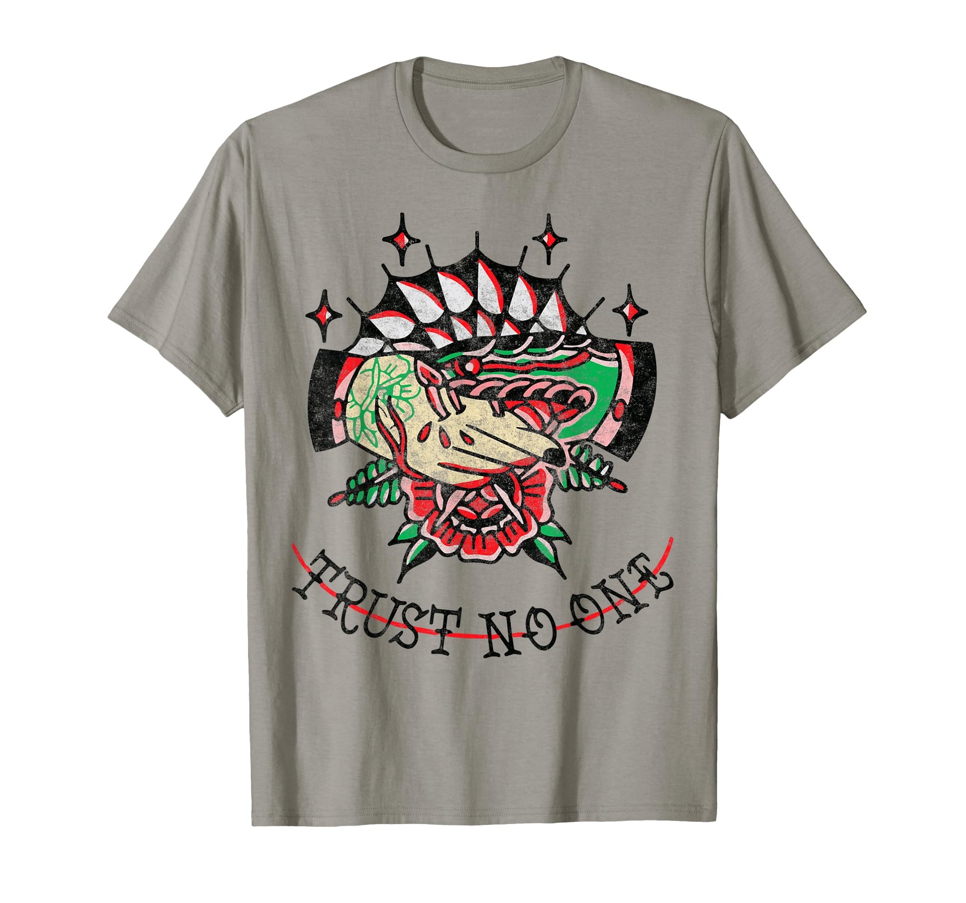 Handshake Snake Trust No One American T-Shirt - Streetwear Style Unisex - T-Shirt, Sweatshirt, Hoodie