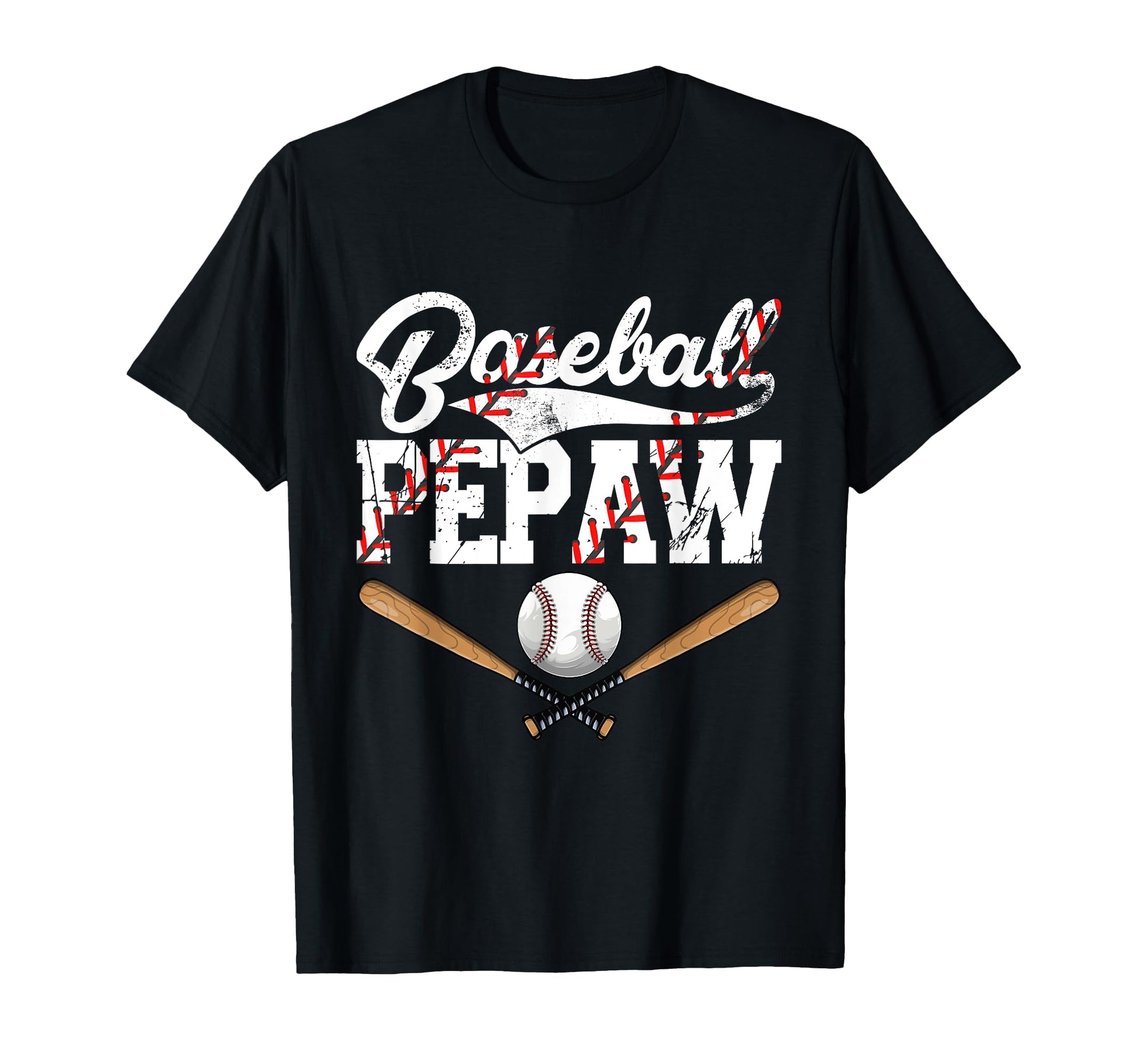 Distressed Baseball Pepaw Family T-Shirt - Unique Graphic Men Women - T-Shirt, Sweatshirt, Hoodie