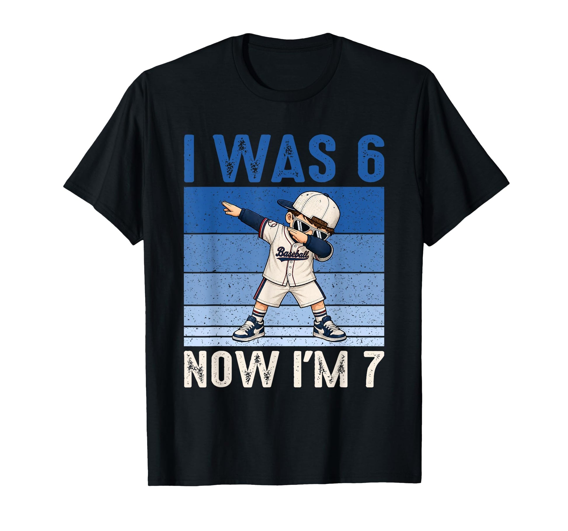 Dabbing 7Th Birthday I Was 6 Now Im 7 T-Shirt - Streetwear Style Unisex - T-Shirt, Sweatshirt, Hoodie
