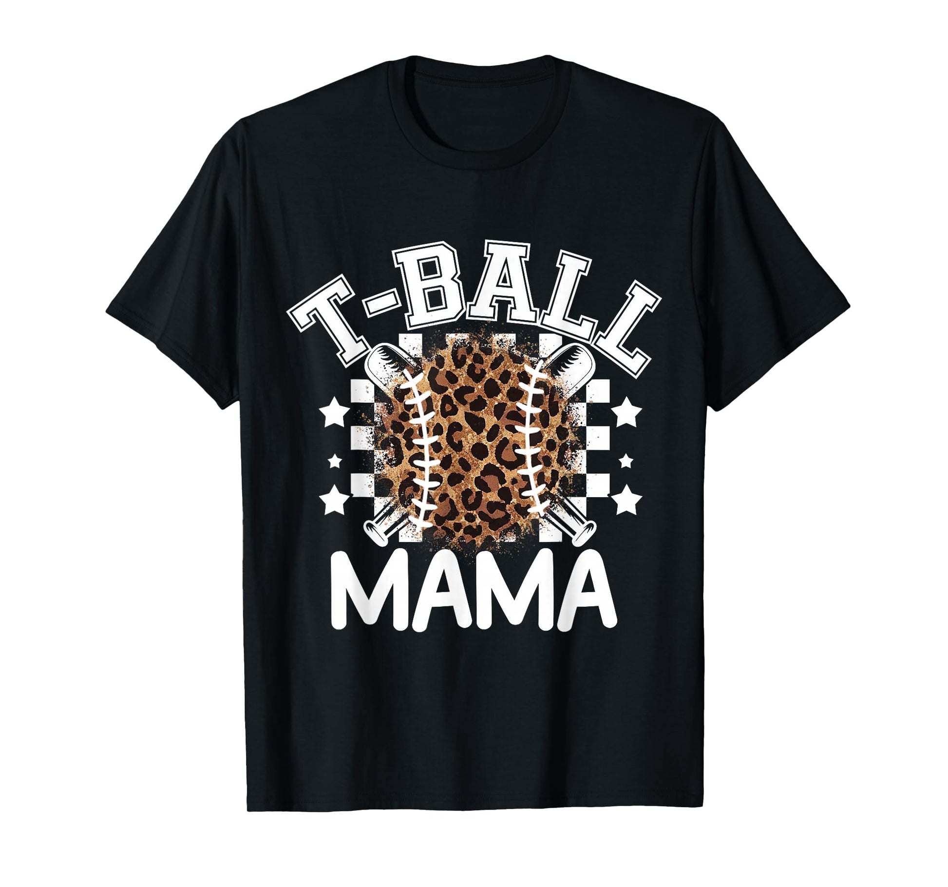 T Ball Teeball Mama Leopard Cheetah T-Shirt - Casual Everyday Wear Unisex - T-Shirt, Sweatshirt, Hoodie