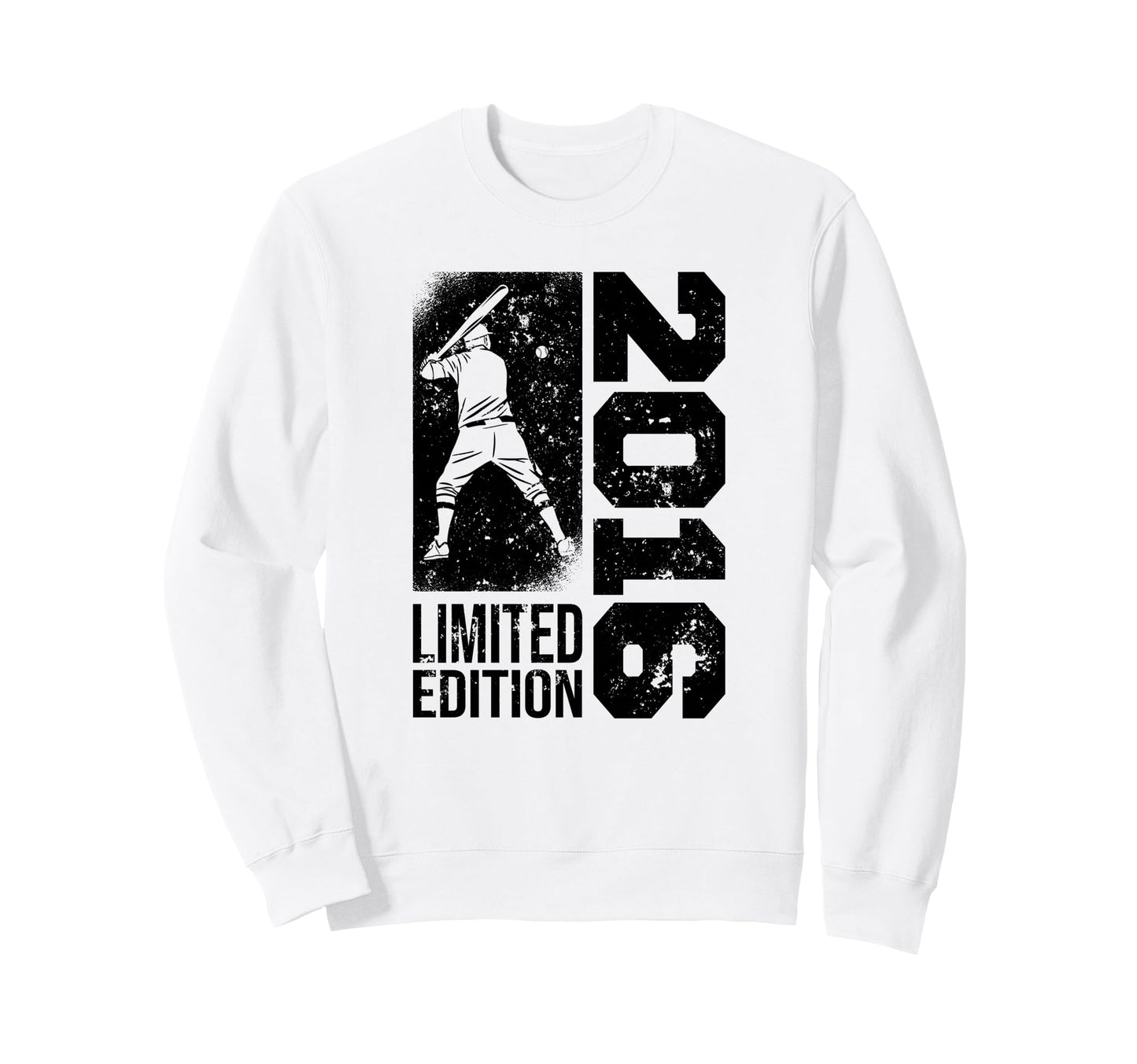 Baseball Player Born 2016 Birthday Sweatshirt - Trendy Graphic Unisex - T-Shirt, Sweatshirt, Hoodie