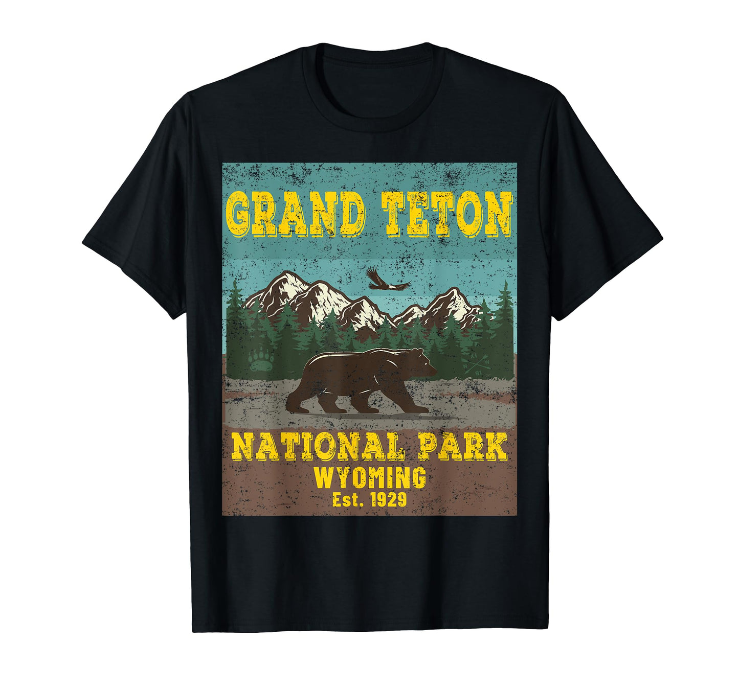 Grand Teton National Park Souvenir T-Shirt - Custom Art Print Men Women - T-Shirt, Sweatshirt, Hoodie
