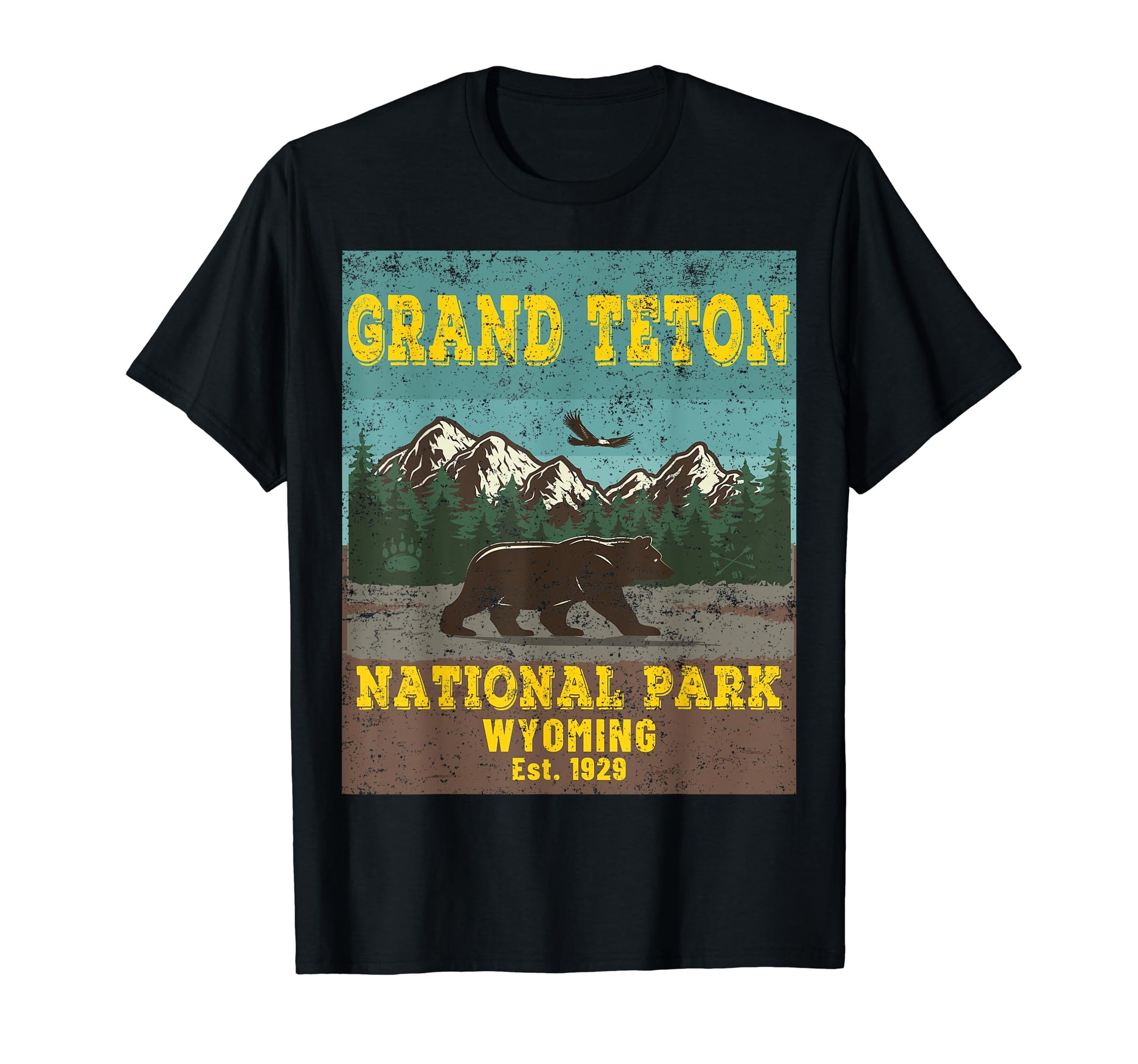 Grand Teton National Park Souvenir T-Shirt - Custom Art Print Men Women - T-Shirt, Sweatshirt, Hoodie