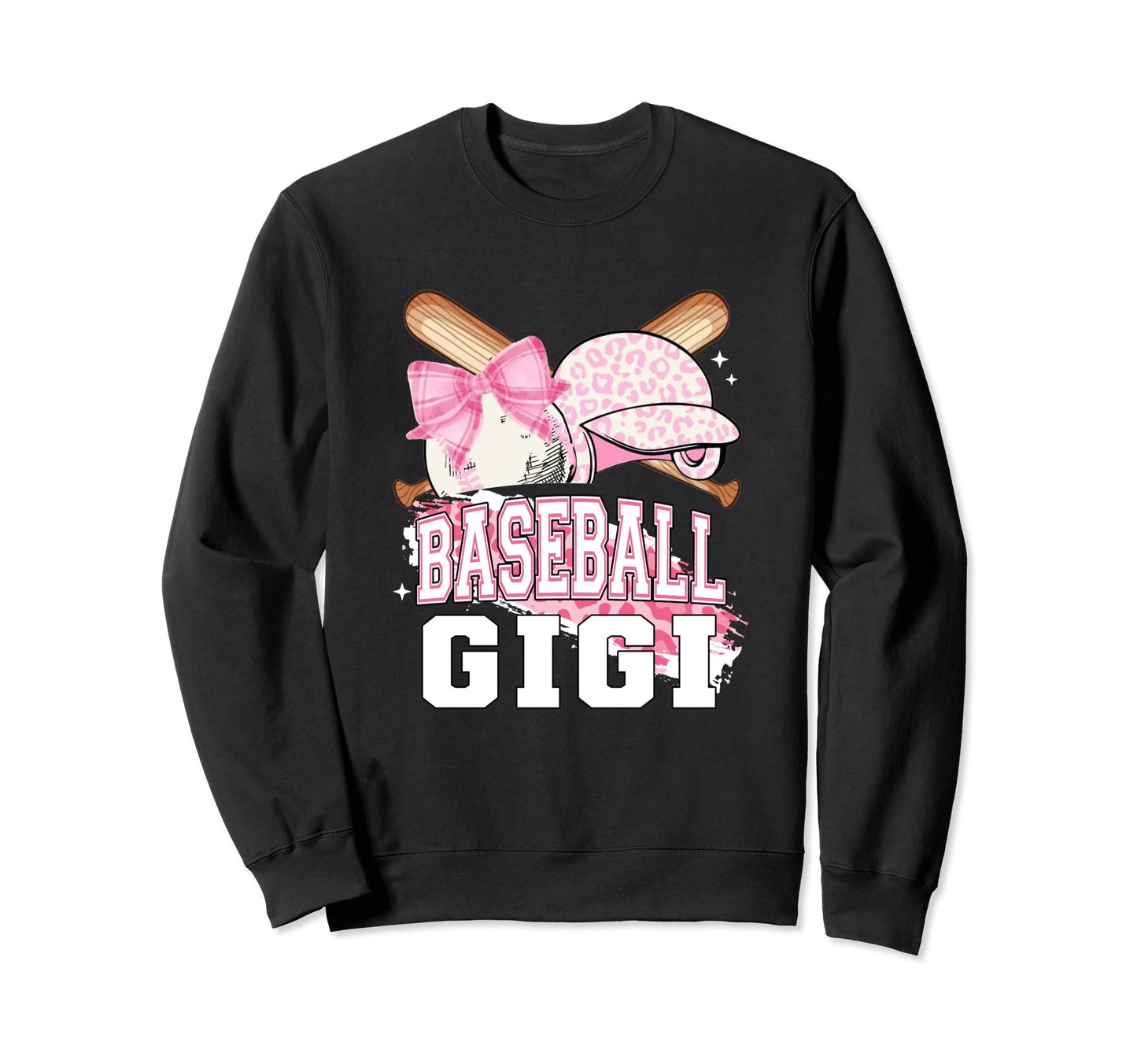 Softball Baseball Gigi Mom Leopard Sweatshirt - Trendy Graphic Men Women - T-Shirt, Sweatshirt, Hoodie